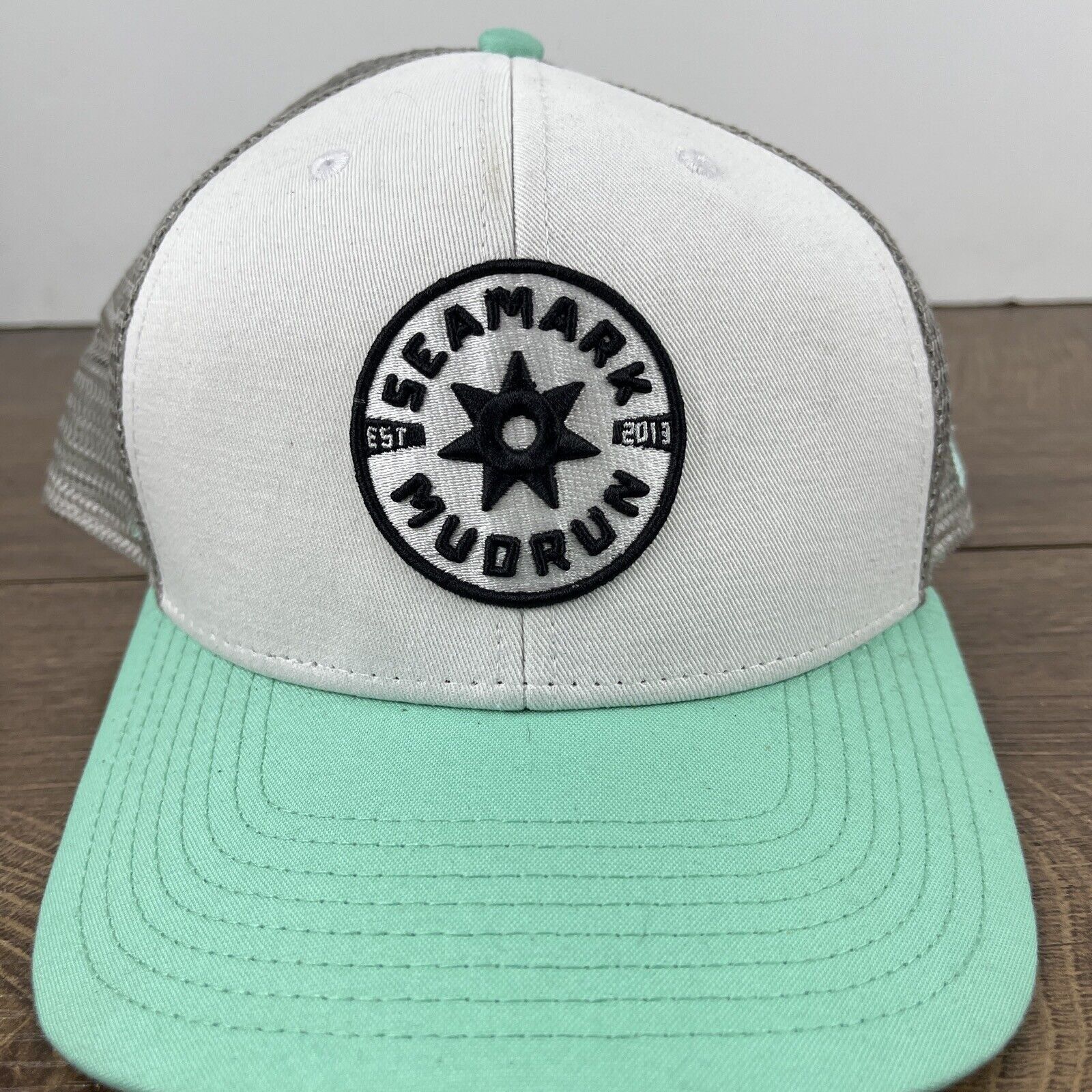 Other Seamark Mudrun Hat Seamark Mud Run White Adjustable Hat Snap Size ONE SIZE - 7 Thumbnail