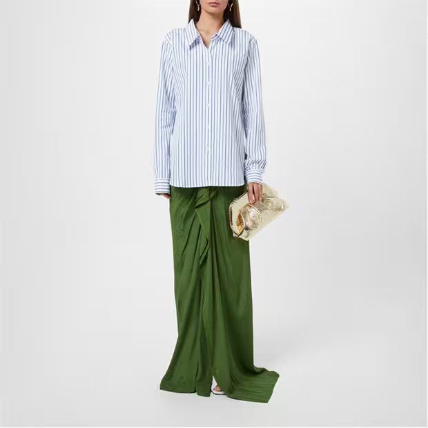 Dries Van Noten o1g2r1mq1024 Shirt in Light Blue Size XS / US 0-2 / IT 36-38 - 6 Thumbnail