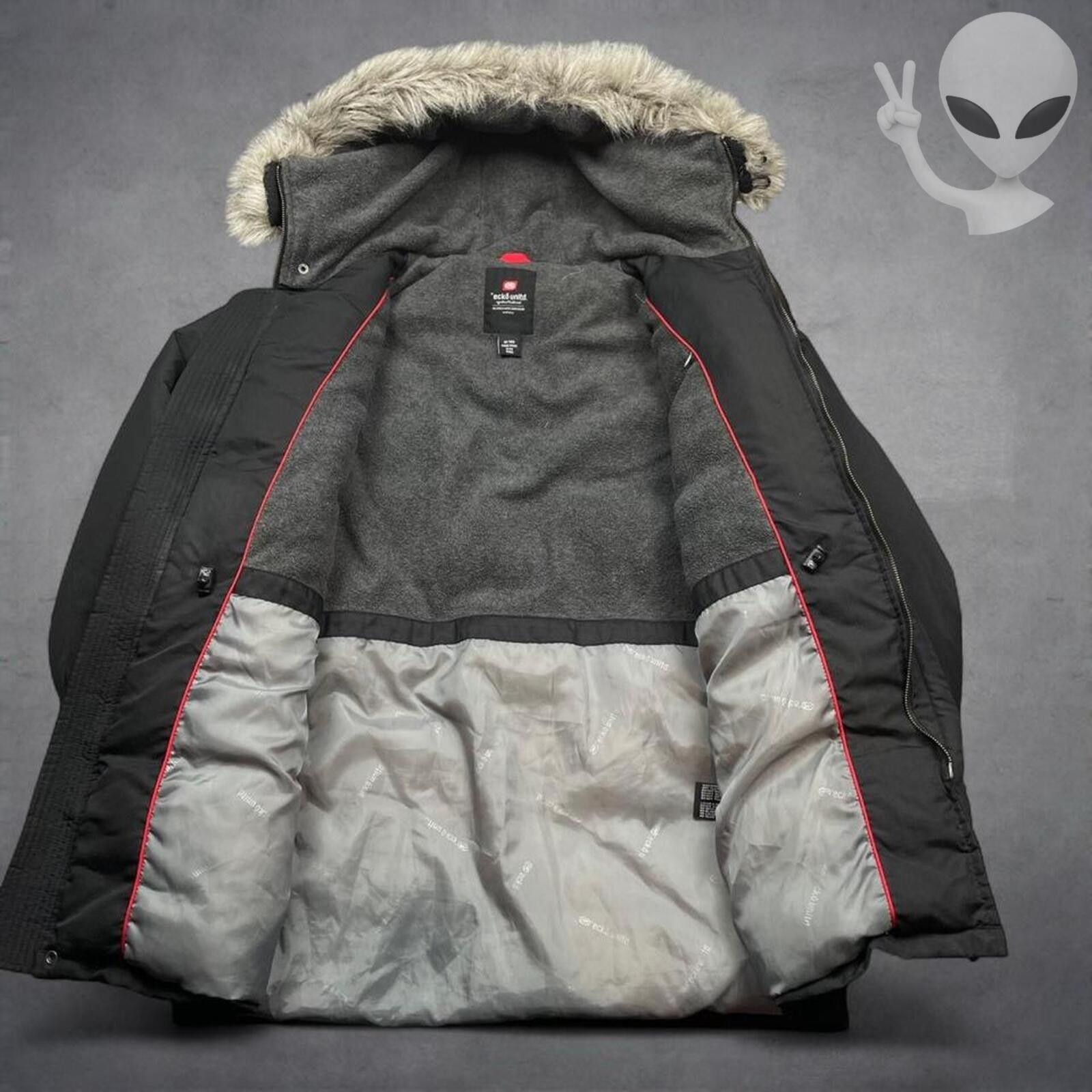 Other Ecko Unltd Hooded Puffer Parka Mens M Black Faux Fur Trim Size US M / EU 48-50 / 2 - 4 Thumbnail