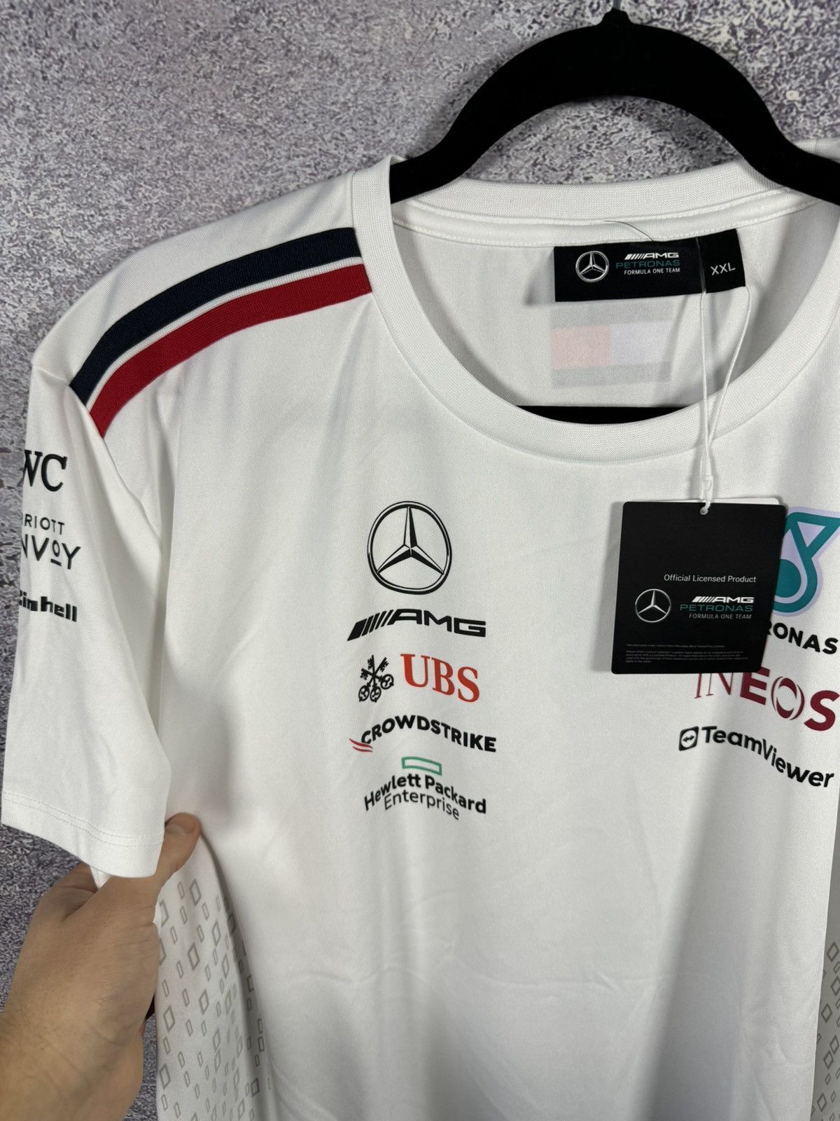 Formula 1 × Mercedes-Benz AMG Petronas Formula 1 Team Racing New T shirt Blokcore Size US XXL / EU 58 / 5 - 4 Thumbnail
