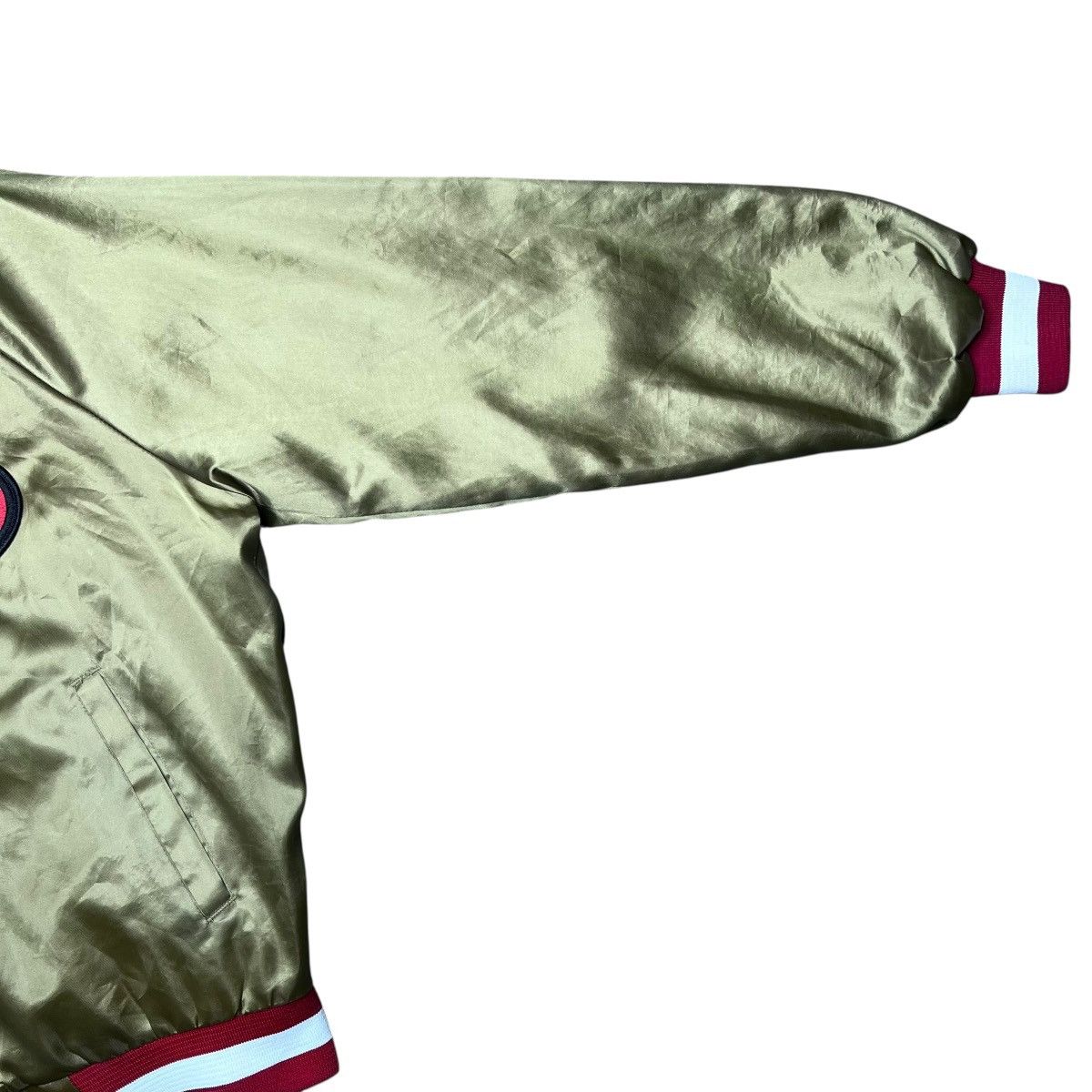 NFL San Francisco 49ers Chalk Line Plain Back Satin Jacket