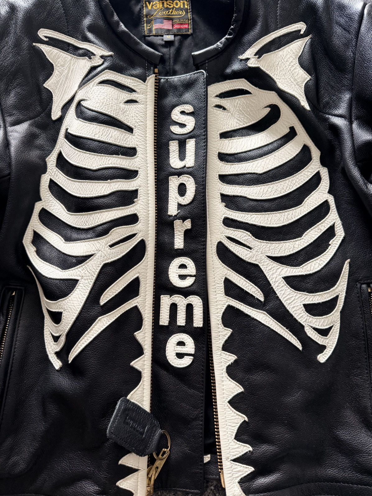 Supreme × Vanson Leathers Supreme Vanson Bones Leather jacket Size US M / EU 48-50 / 2 - 2 Thumbnail
