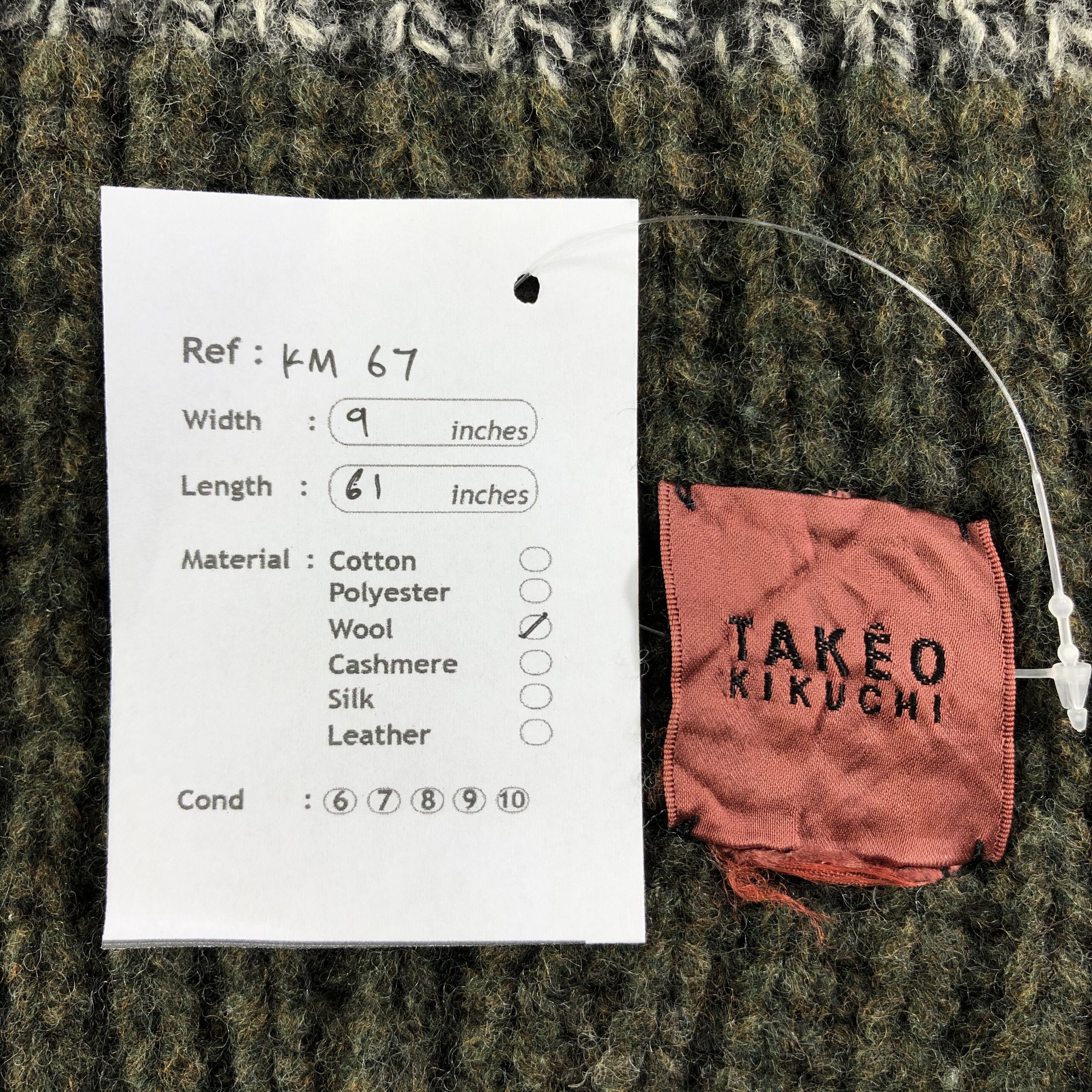 Takeo Kikuchi × Vintage Takeo Kikuchi Scarf / Muffler / Neckwear - KM67 Size ONE SIZE - 5 Thumbnail