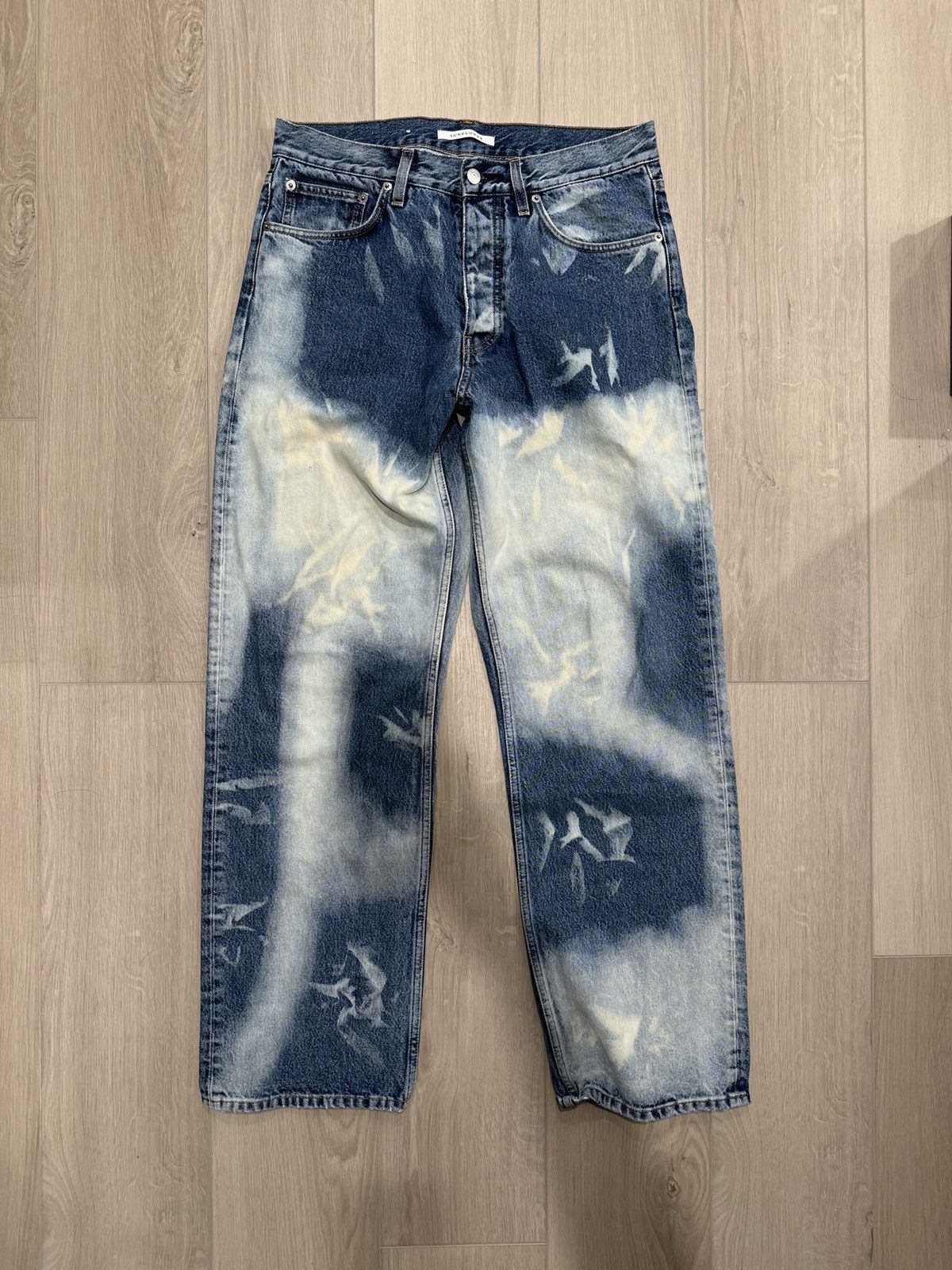 Sunflower Sunflower Loose Fit Bleached Splash Jeans Size US 32 / EU 48 - 3 Thumbnail