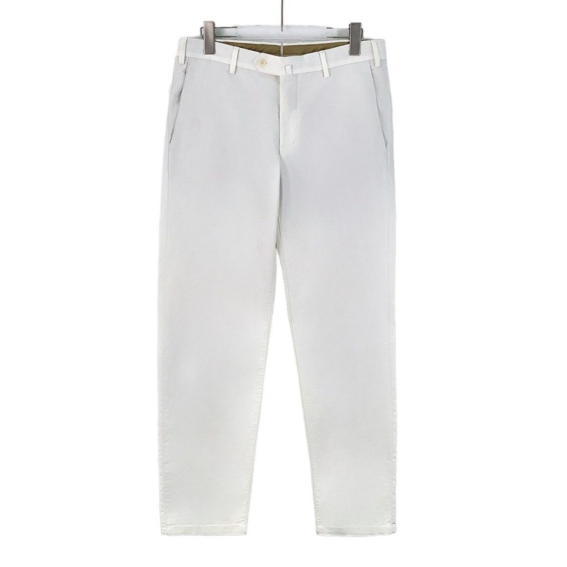 Loro Piana Loro Piana White Cotton Casual Pants K26WX Size US 32 / EU 48 - 1 Thumbnail