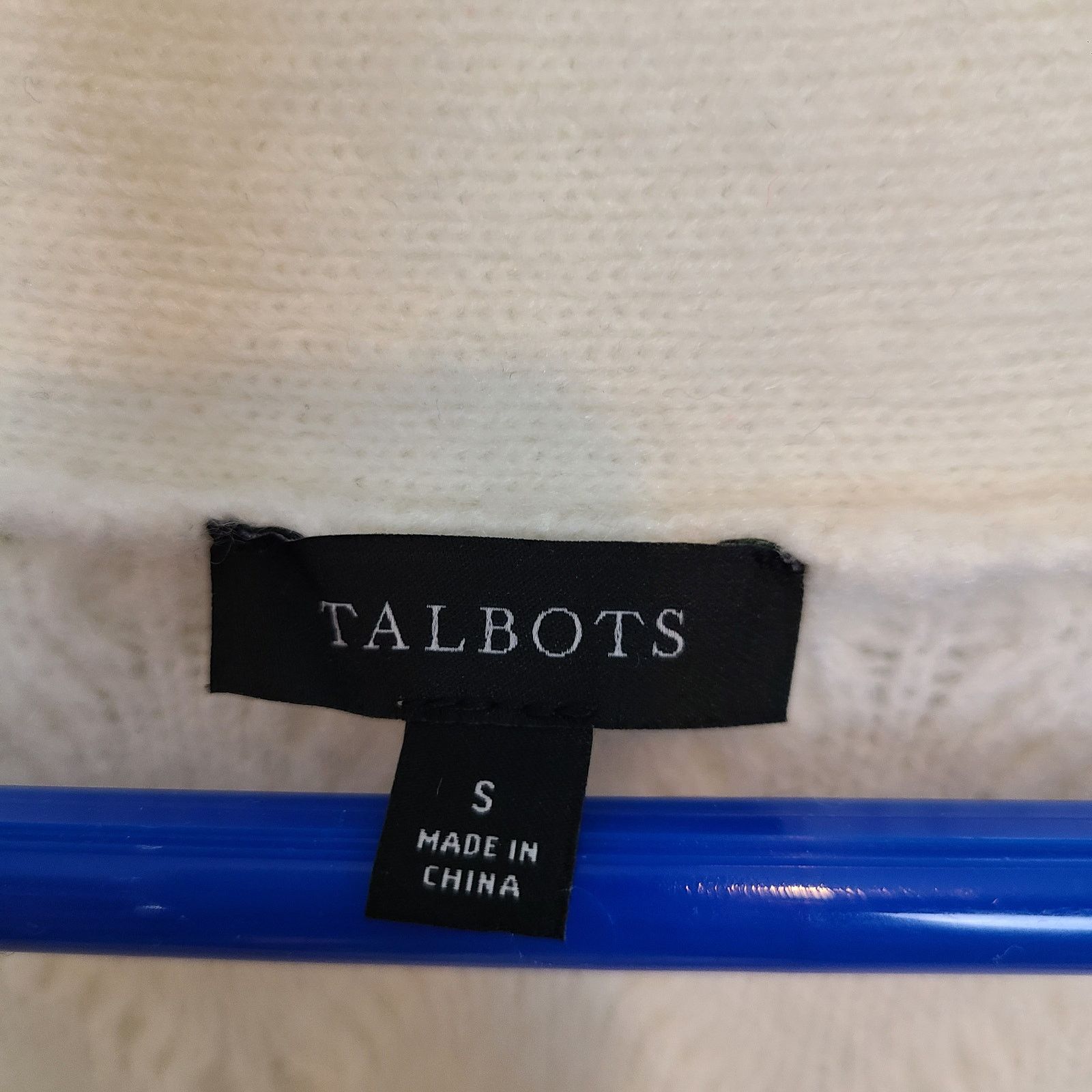 Robert Talbott Talbots Womens Wool Lattice Knit Rhinestone Cardigan Sweater Size S / US 4 / IT 40 - 7 Thumbnail