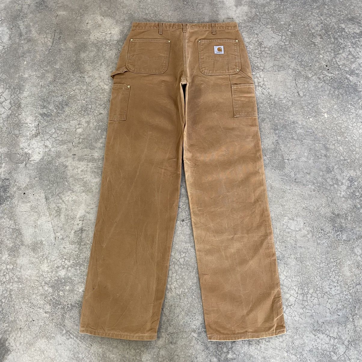 Carhartt Vintage Carhartt Double Knee Tan Carpenter Workwear Pants Size US 35 - 14 Thumbnail