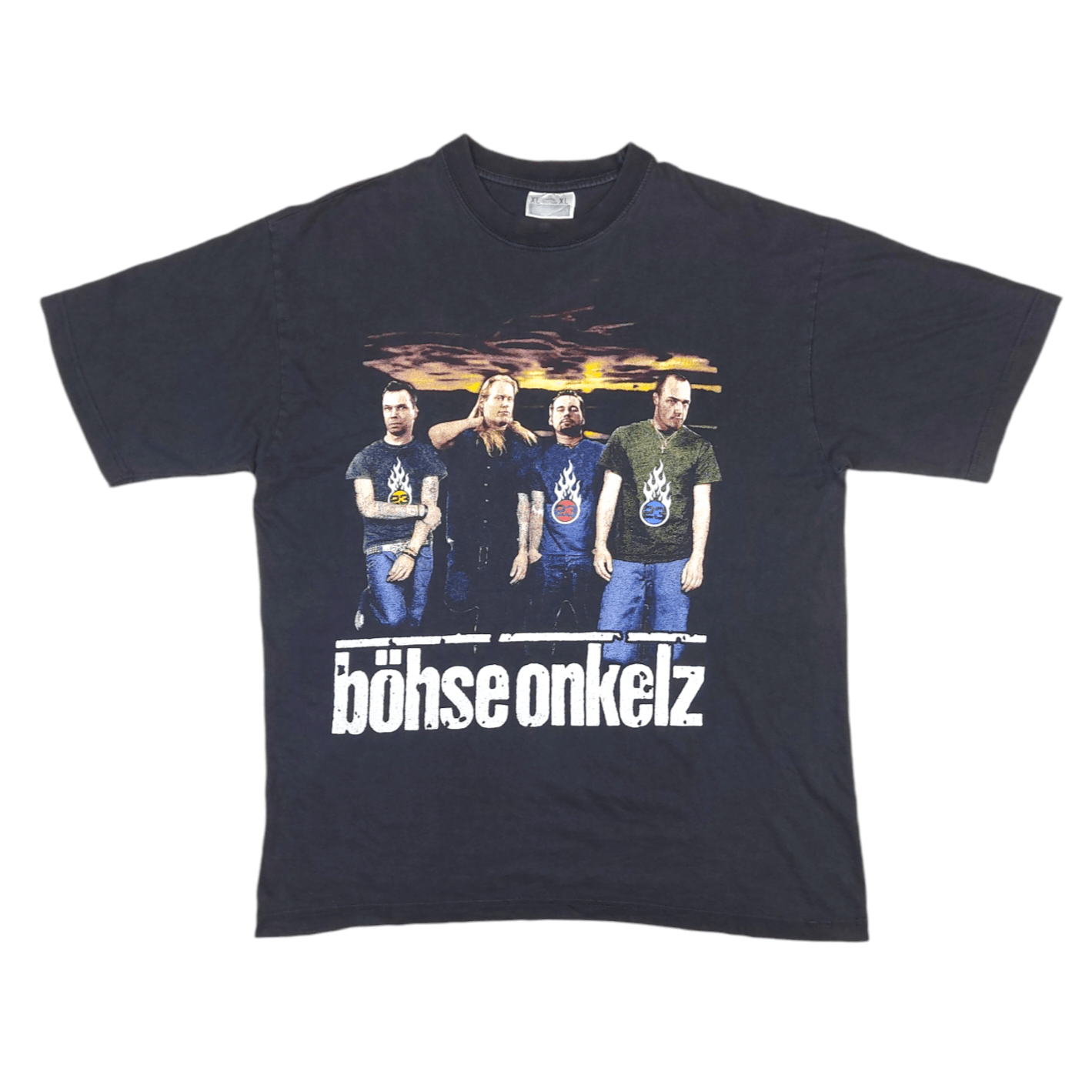 Band Tees × Vintage Vintage 90s Bohse Onkelz Band Rock Germany Double-Sided TEE Size US XL / EU 56 / 4 - 2 Thumbnail