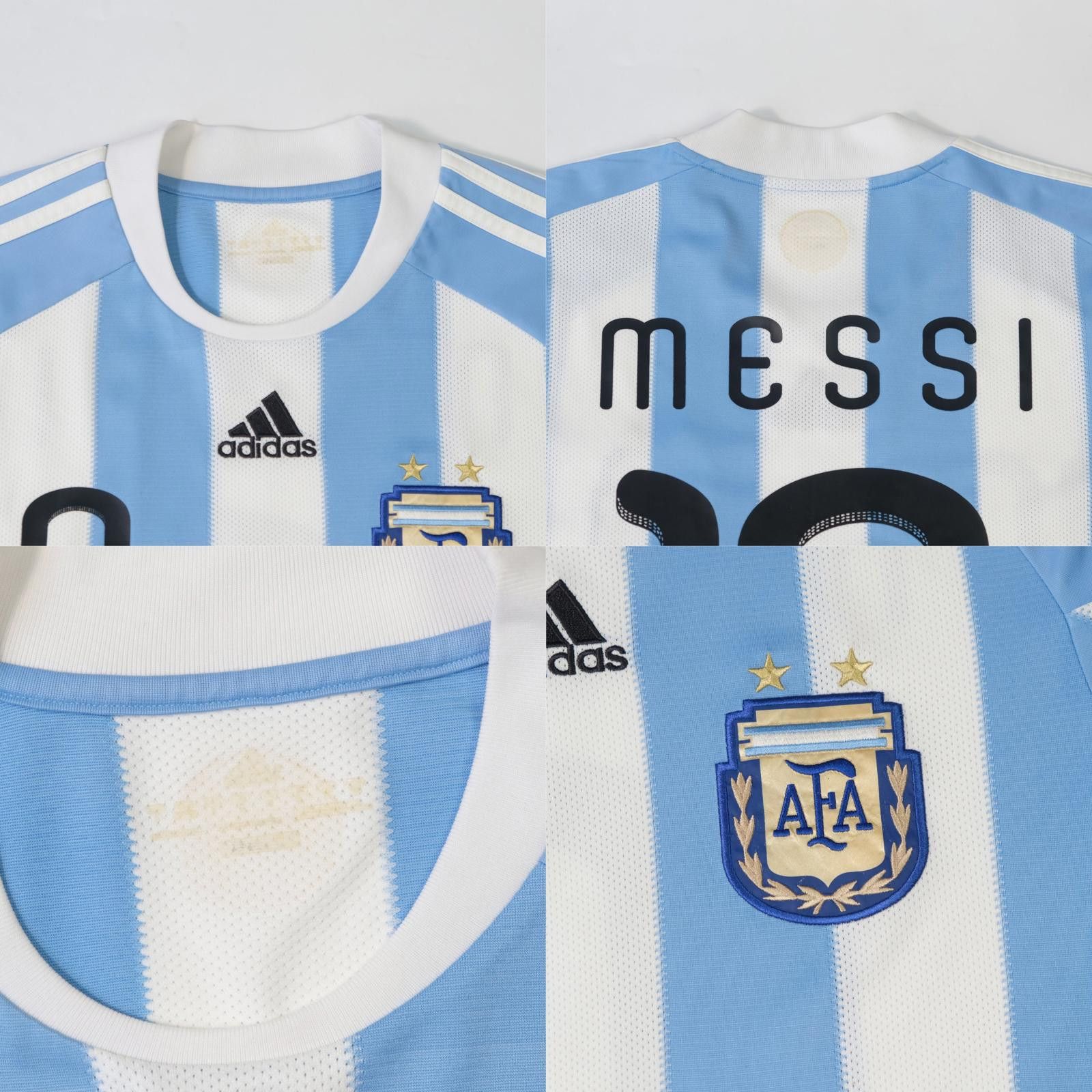 Adidas 2010/11 Argentina Home Shirt Messi (S) Size US S / EU 44-46 / 1 - 5 Thumbnail