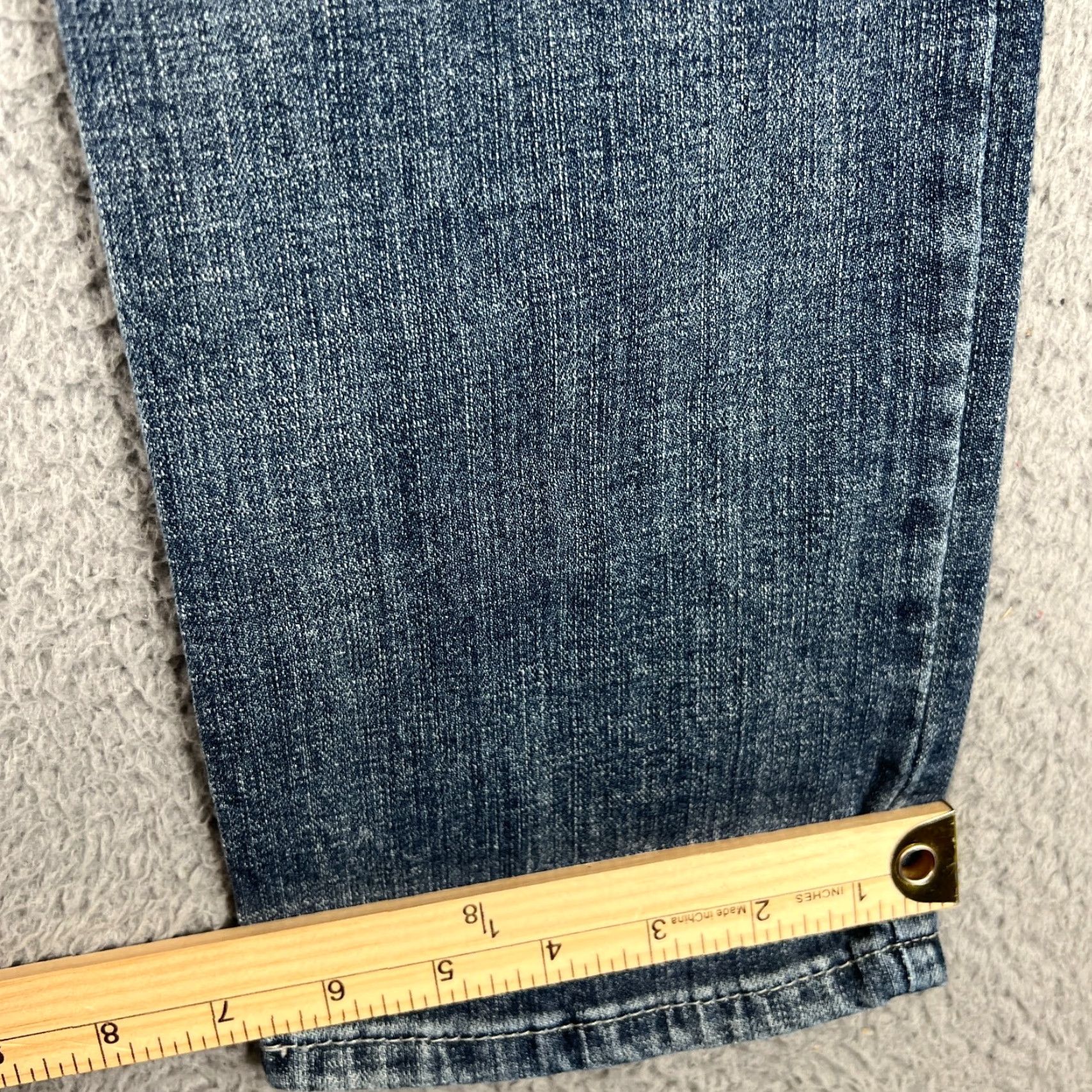 Wrangler Wrangler Jeans Women's Size 7 Straight Leg Blue Whisker Stretch Denim Size 28" / US 6 / IT 42 - 2 Thumbnail
