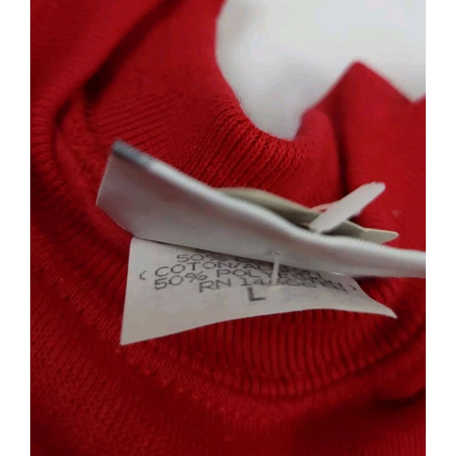 Lee VINTAGE Lee Sweatshirt Red Blank 90s Vtg NWT Deadstock Cotton Blend Made In USA Size US M / EU 48-50 / 2 - 5 Thumbnail