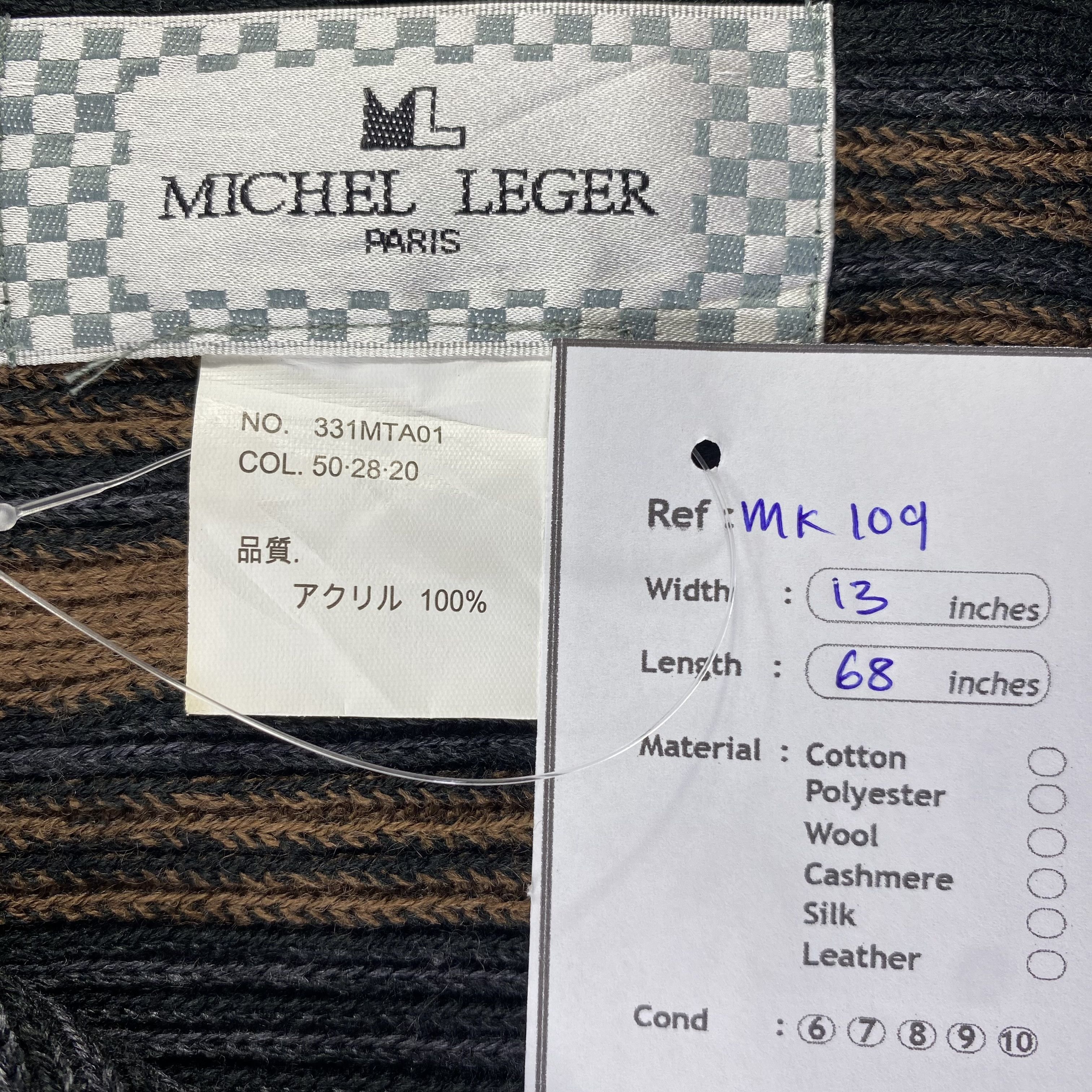 Other Michel Leger Paris Scarf Neck Wrap Muffler Size ONE SIZE - 5 Thumbnail