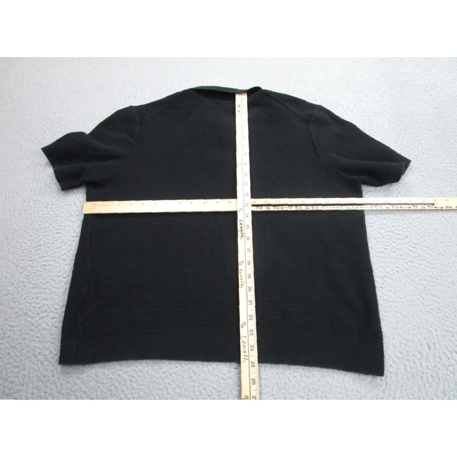 Cos COS Polo Shirt Mens XL Black Textured Knit Cotton Short Sleeve Polo Mens XL Black Knit Cotton Short Sleeve Rockabilly Banlon Size US XL / EU 56 / 4 - 6 Thumbnail