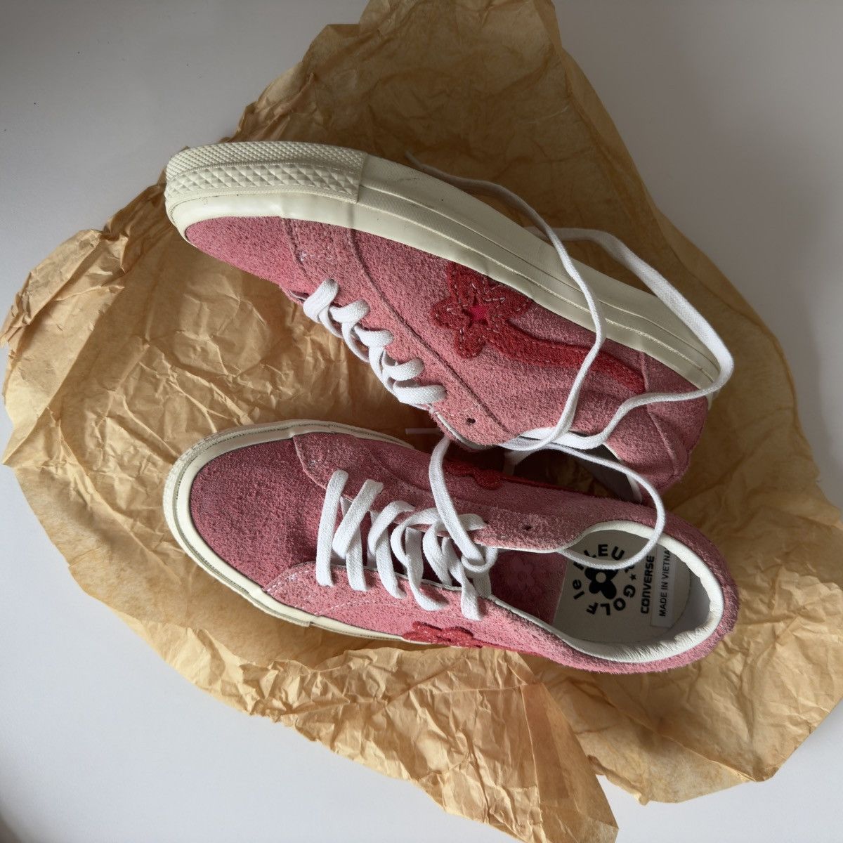 Converse × Golf le Fleur × Tyler The Creator Converse X Tyler the Creator Golf le Fleur Geranium Pink Size US 7 / IT 37 - 4 Thumbnail