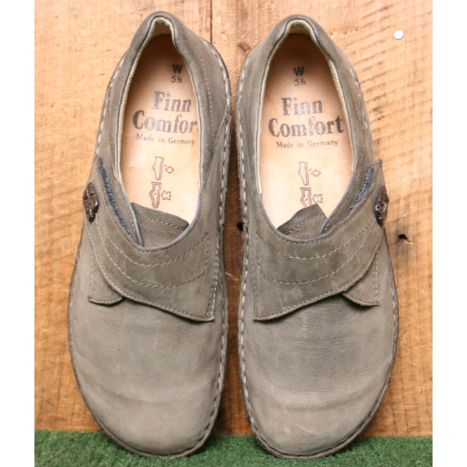 Vintage Finn Comfort Aurora Taupe Leather "Easy Strap" Loafers UK 5.5 Women Taupe Leather W Loafer Vintage? (if applicable) Size US 6 / IT 36 - 4 Thumbnail