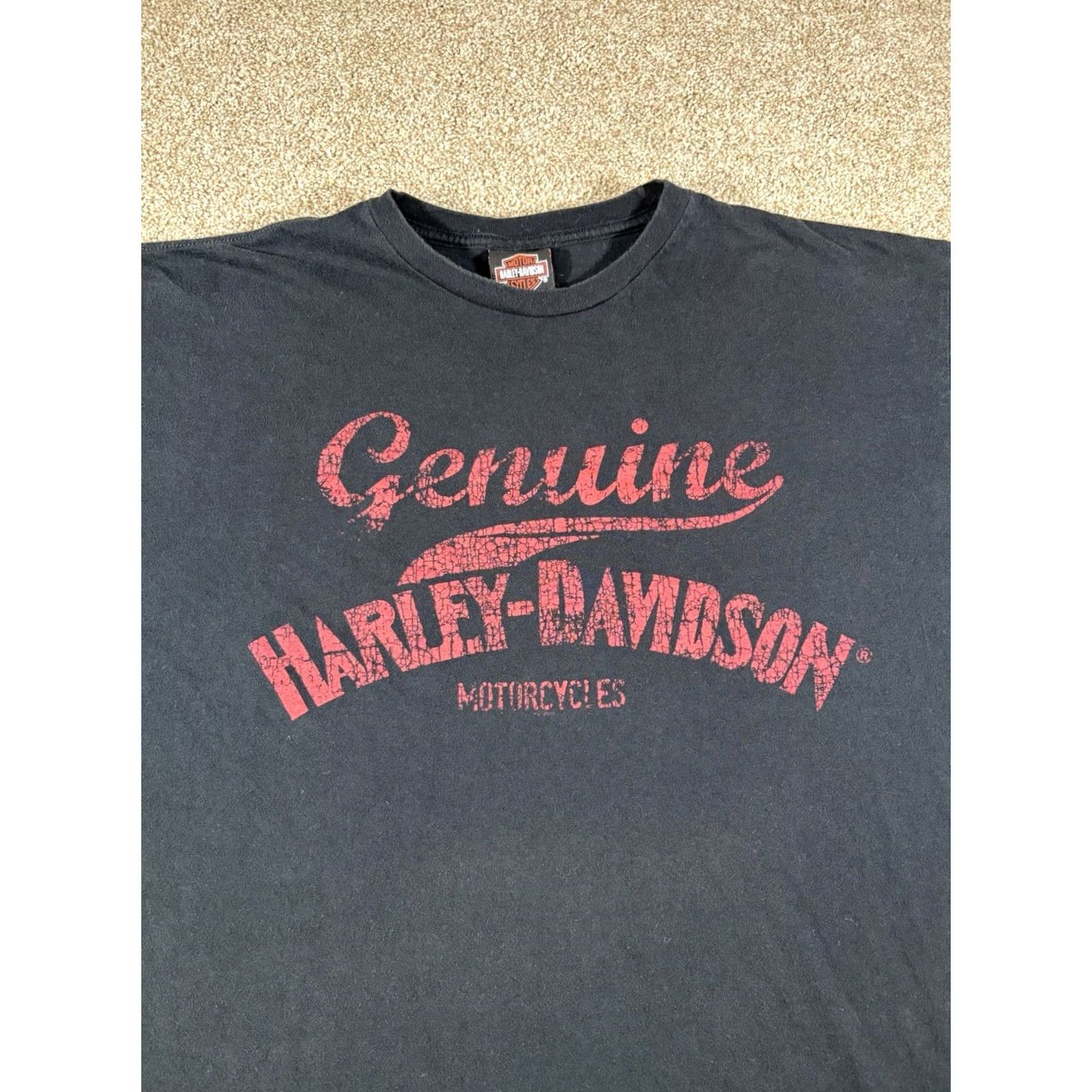 Harley Davidson Y2K Harley-Davidson Shirt Mens 2XL Black Short Sleeve Double-Sided Lisle IL Shirt Graphic Print Logo T-Shirt Men Biker Motorcycle Size US XXL / EU 58 / 5 - 3 Thumbnail