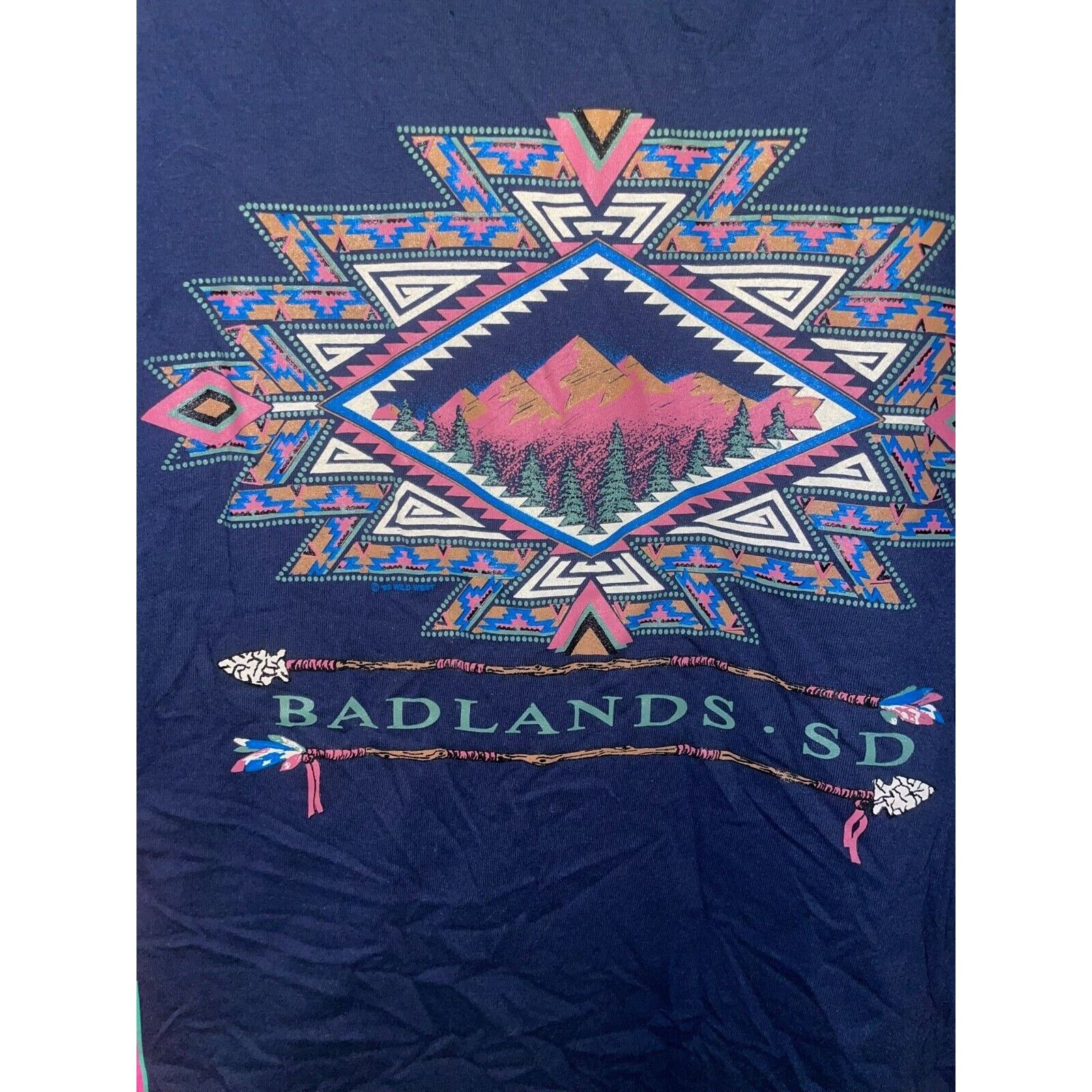 Vintage Vintage Badlands Shirt Test Print SD Sweet Pea 94 Tee 90s L Size US L / EU 52-54 / 3 - 2 Thumbnail