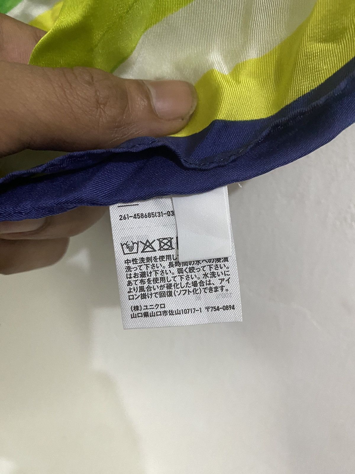 Marni × Uniqlo 🔥Rare🔥Uniqlo Marni Silk Furoshiki Womens Scarf 53 Green Size ONE SIZE - 7 Thumbnail