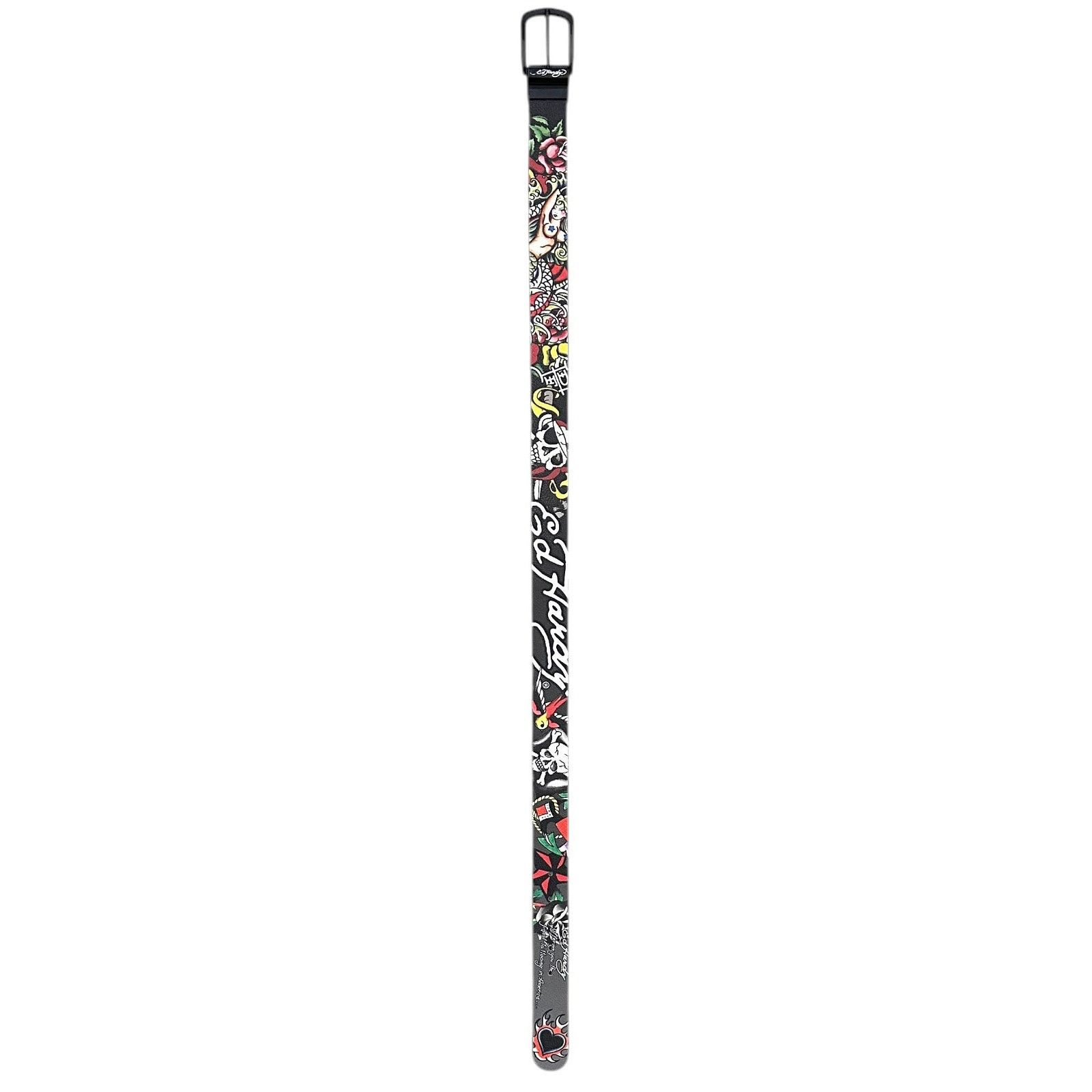 Ed Hardy Ed Hardy Men's Finest Tattooing Reversible Belt Size 42 - 2 Thumbnail