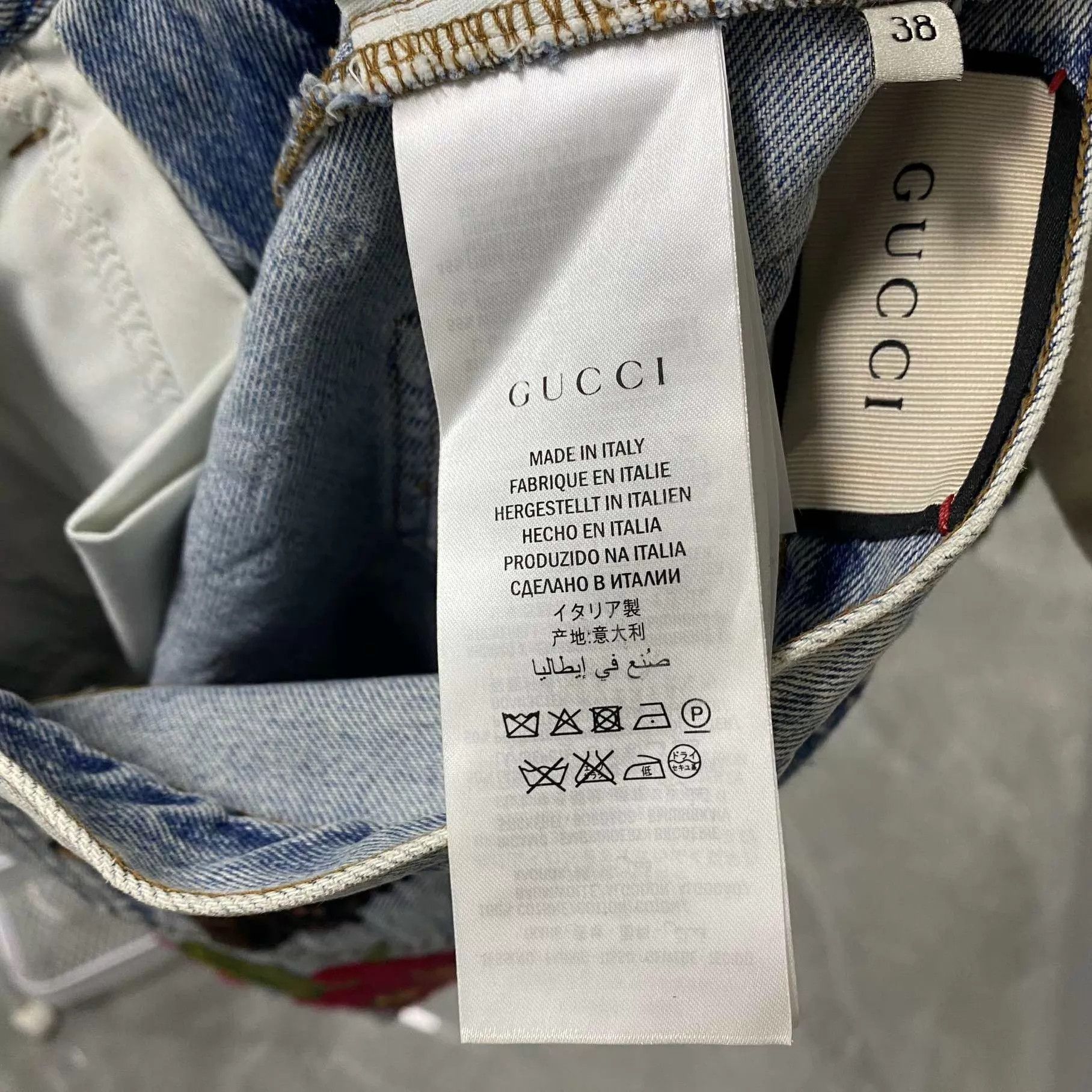 Gucci GUCCI Floral Embroidered Denim Mini Skirt Women's 38 Size XS / US 0-2 / IT 36-38 - 5 Thumbnail