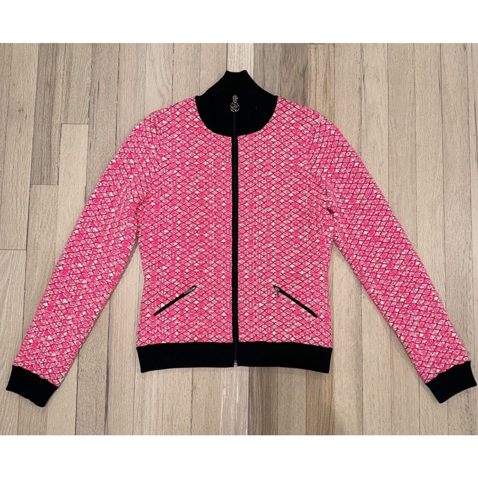 Chanel Chanel 19B Coco Neige Ski Pink Quilted Black Logo Wool Size XS / US 0-2 / IT 36-38 - 3 Thumbnail