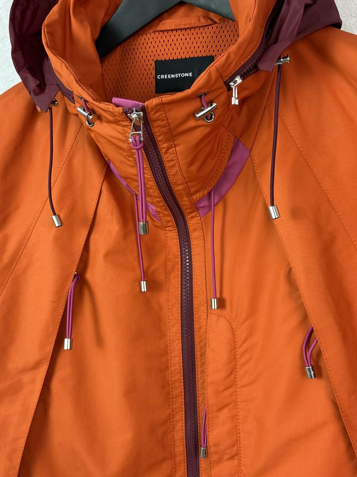 Other Creenstone Orange Nylon Full Zip Relaxed Women’s Jacket Size M / US 6-8 / IT 42-44 - 4 Thumbnail