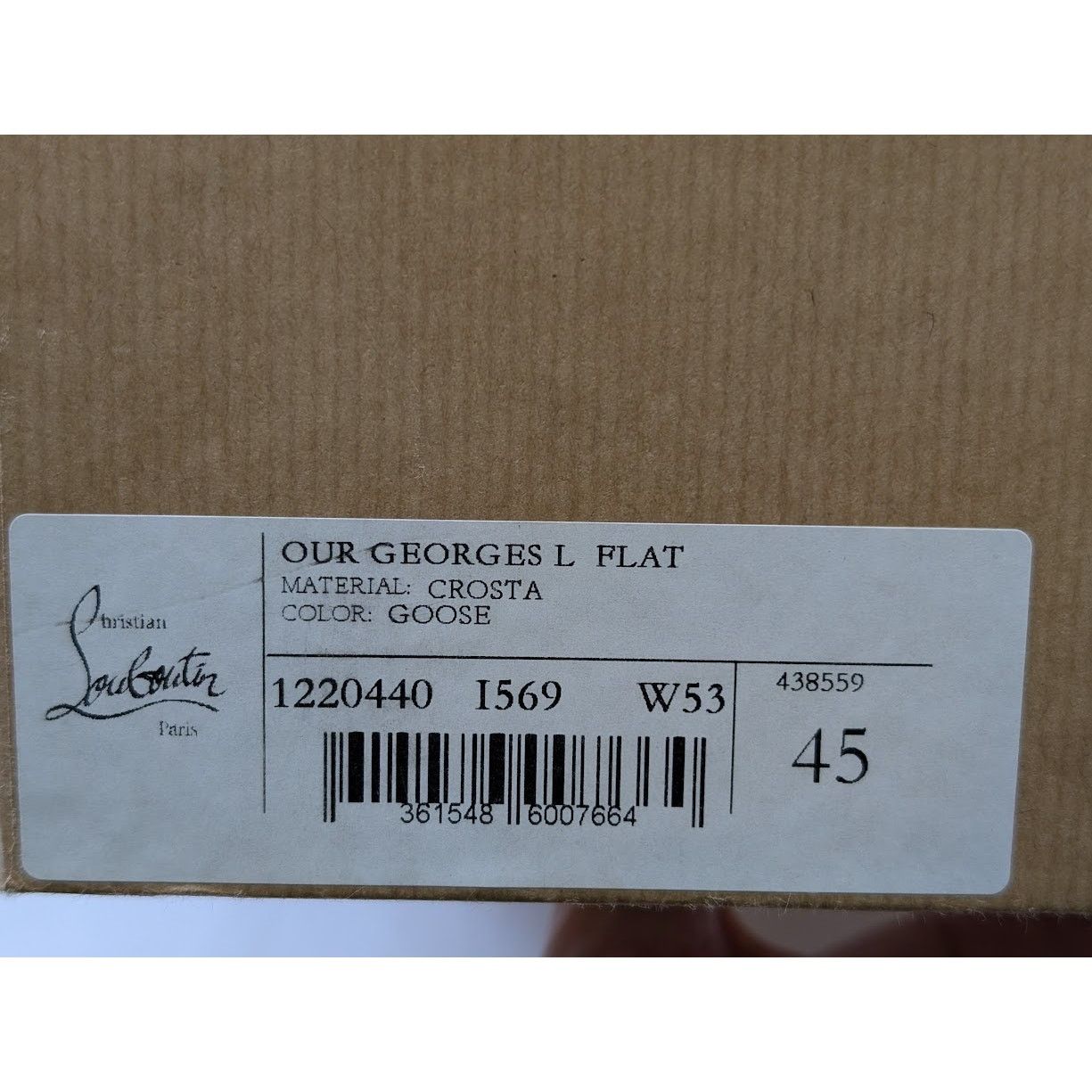 Christian Louboutin o1rshd1 Crosta Our Georges Loafers Flat in Goose Size US 12 / EU 45 - 24 Thumbnail