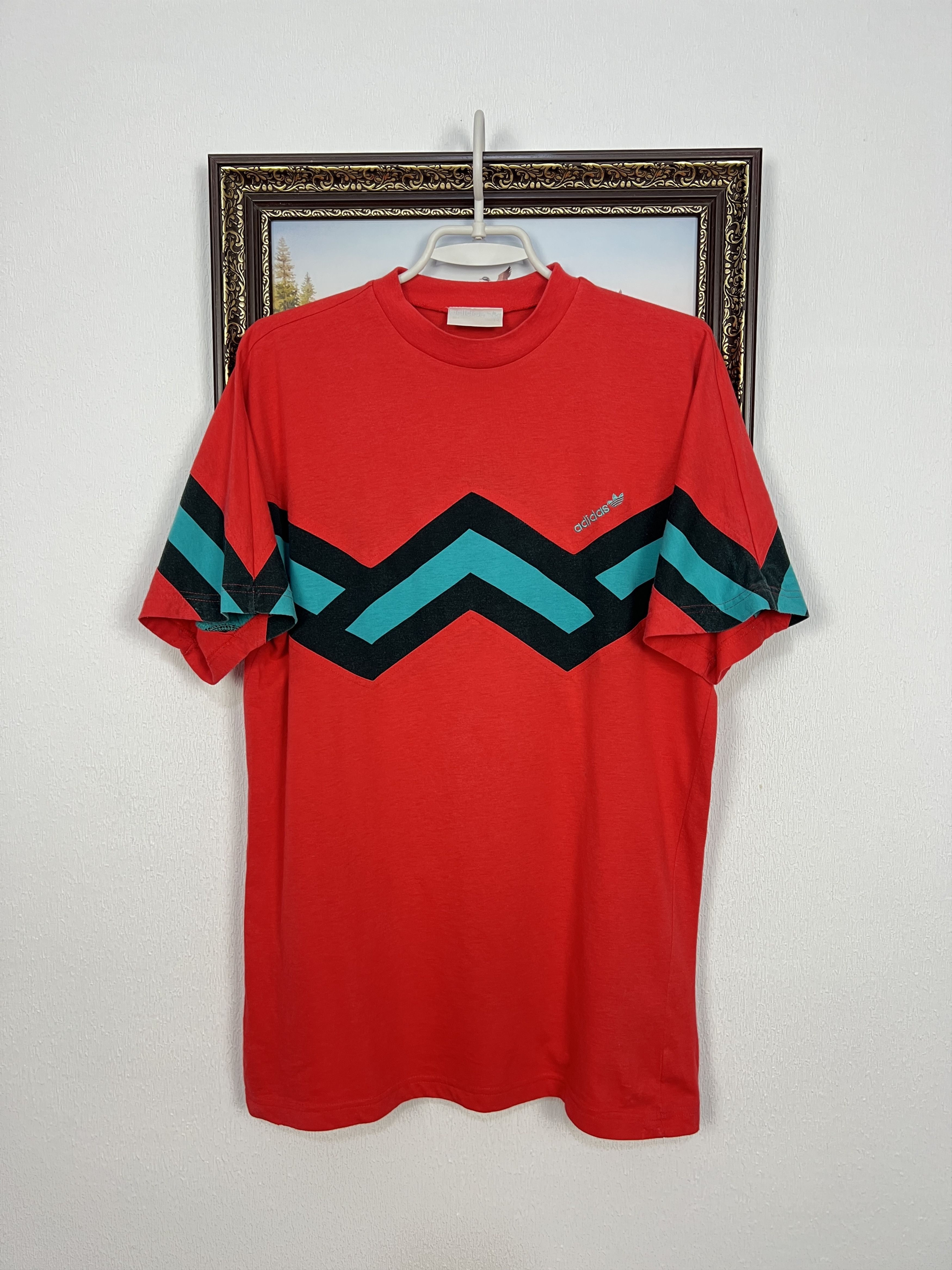 Adidas Vintage 90's Adidas Ivan Lendl Shirt Red Shirt Tennis Size US L / EU 52-54 / 3 - 1 Thumbnail