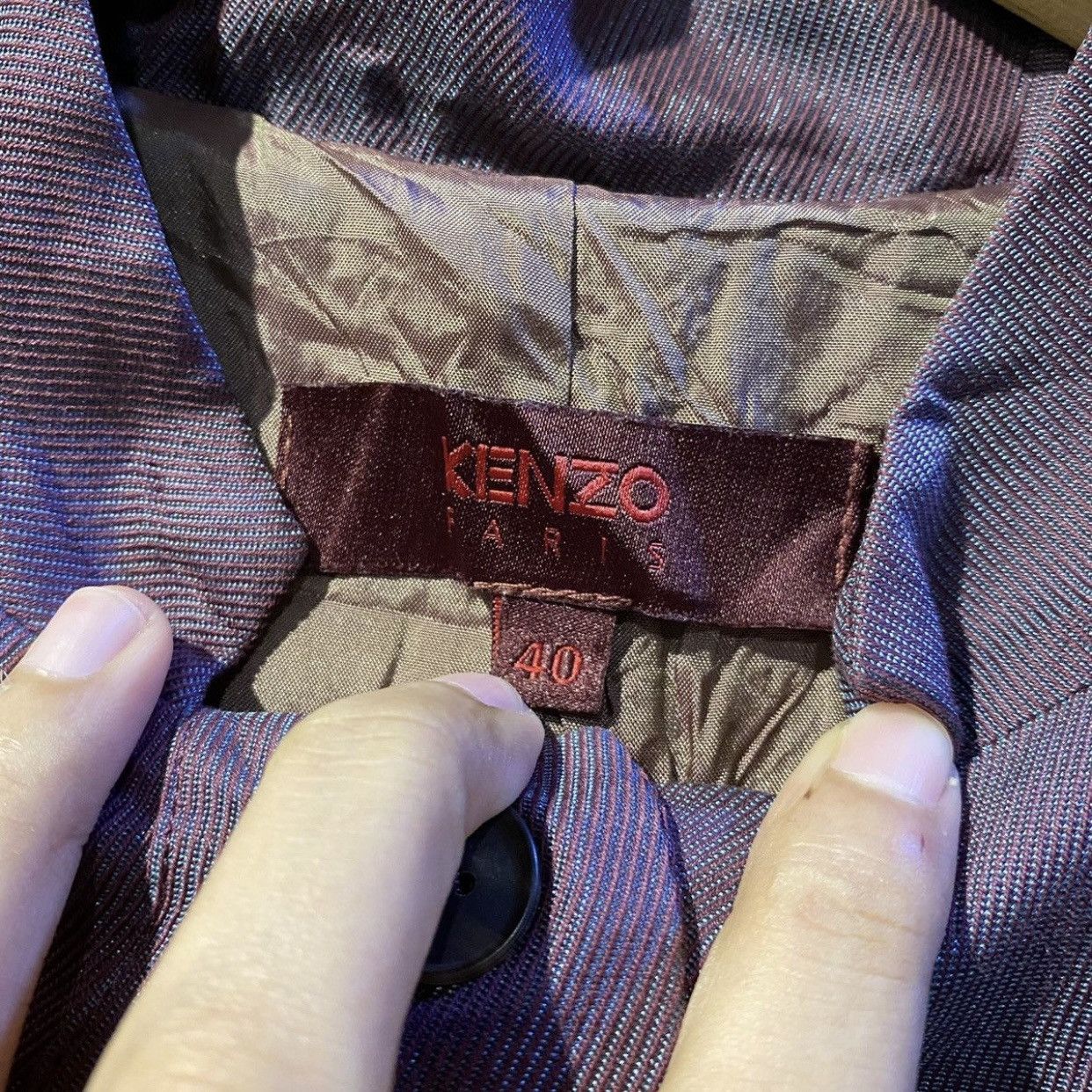 Kenzo Kenzo Paris Silk Jacket With Pockets Made in France Size M / US 6-8 / IT 42-44 - 9 Thumbnail