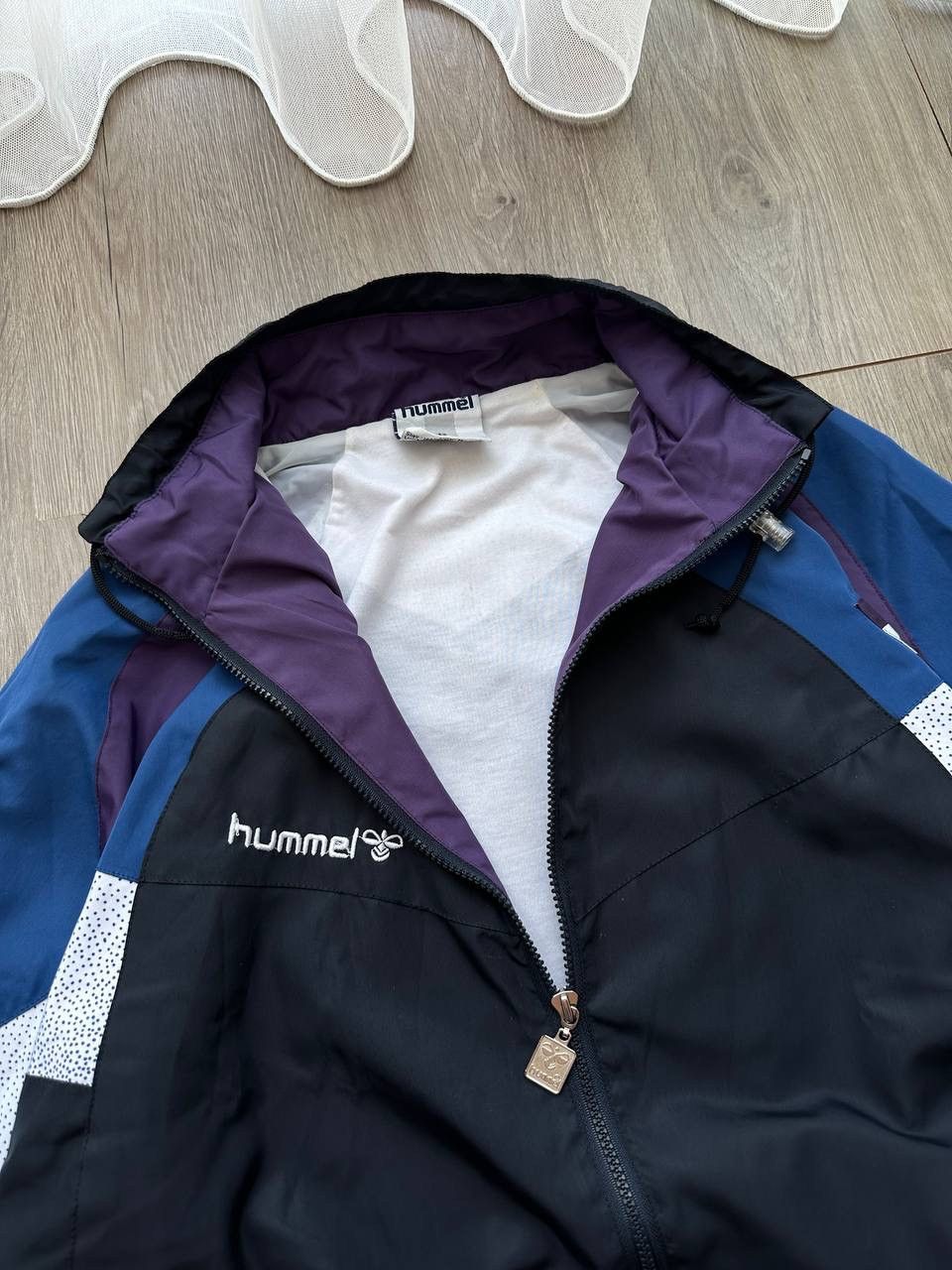 Hummel × Vintage Vintage Hummel Nylon Drill Tracksuit Size US S / EU 44-46 / 1 - 7 Thumbnail