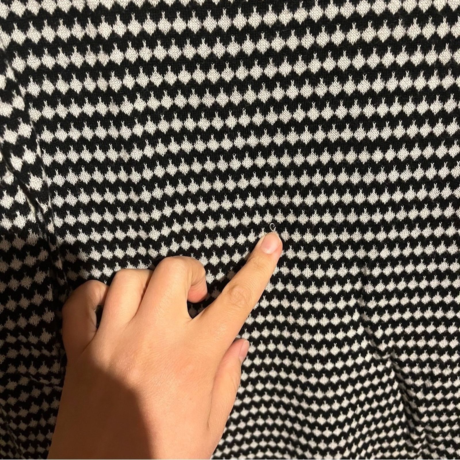 Other Halogen Sweater Long Sleeve Geometric Design Cotton Modal Size XS / US 0-2 / IT 36-38 - 4 Thumbnail