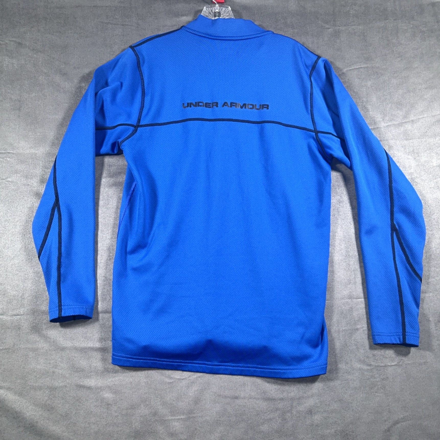 Under Armour Under Armour Sweatshirt Mens M Blue 1/4 Zip Pullover Mock Neck ColdGear Outdoor Running Size US M / EU 48-50 / 2 - 6 Thumbnail