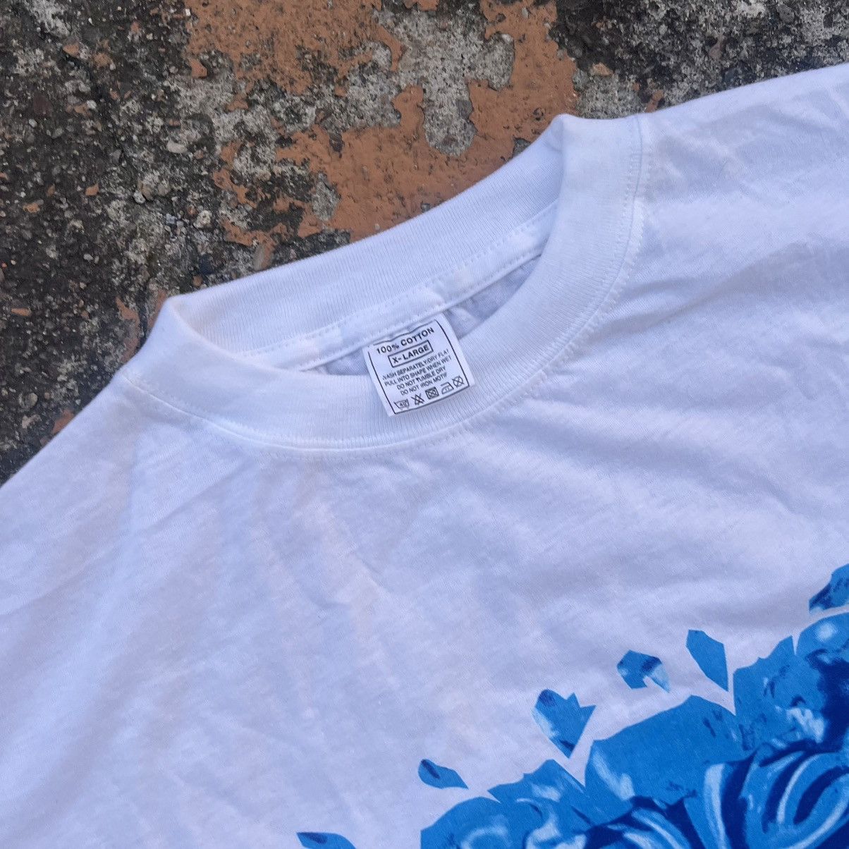 Japanese Brand Vintage 90s Psychodelic Print Graphic Tee Size US XL / EU 56 / 4 - 4 Thumbnail