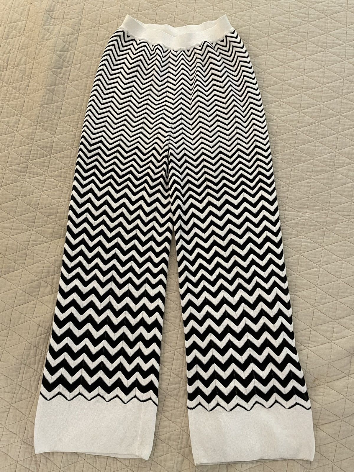 Missoni ZigZag-woven flared trousers Size 26" / US 2 / IT 38 - 2 Thumbnail