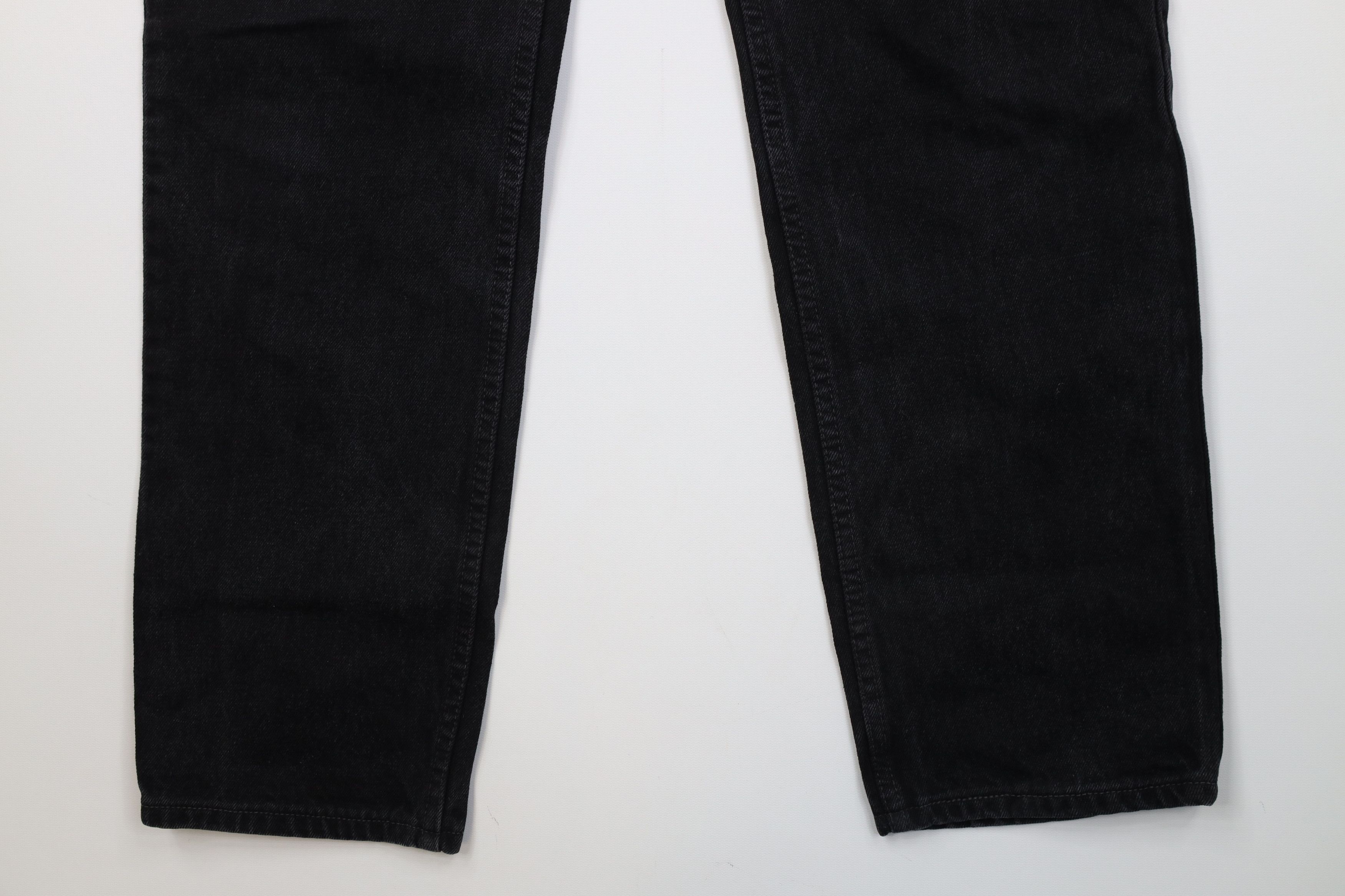 Levi's Vintage 90s Levis 512 Fit Straight Leg Denim Jeans Black USA Size US 29 - 4 Thumbnail