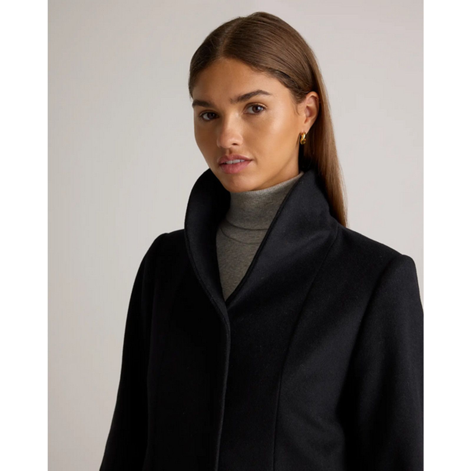 Quince Quince Wool Cocoon Coat Black Size XL NWT Size XL / US 12-14 / IT 48-50 - 5 Thumbnail