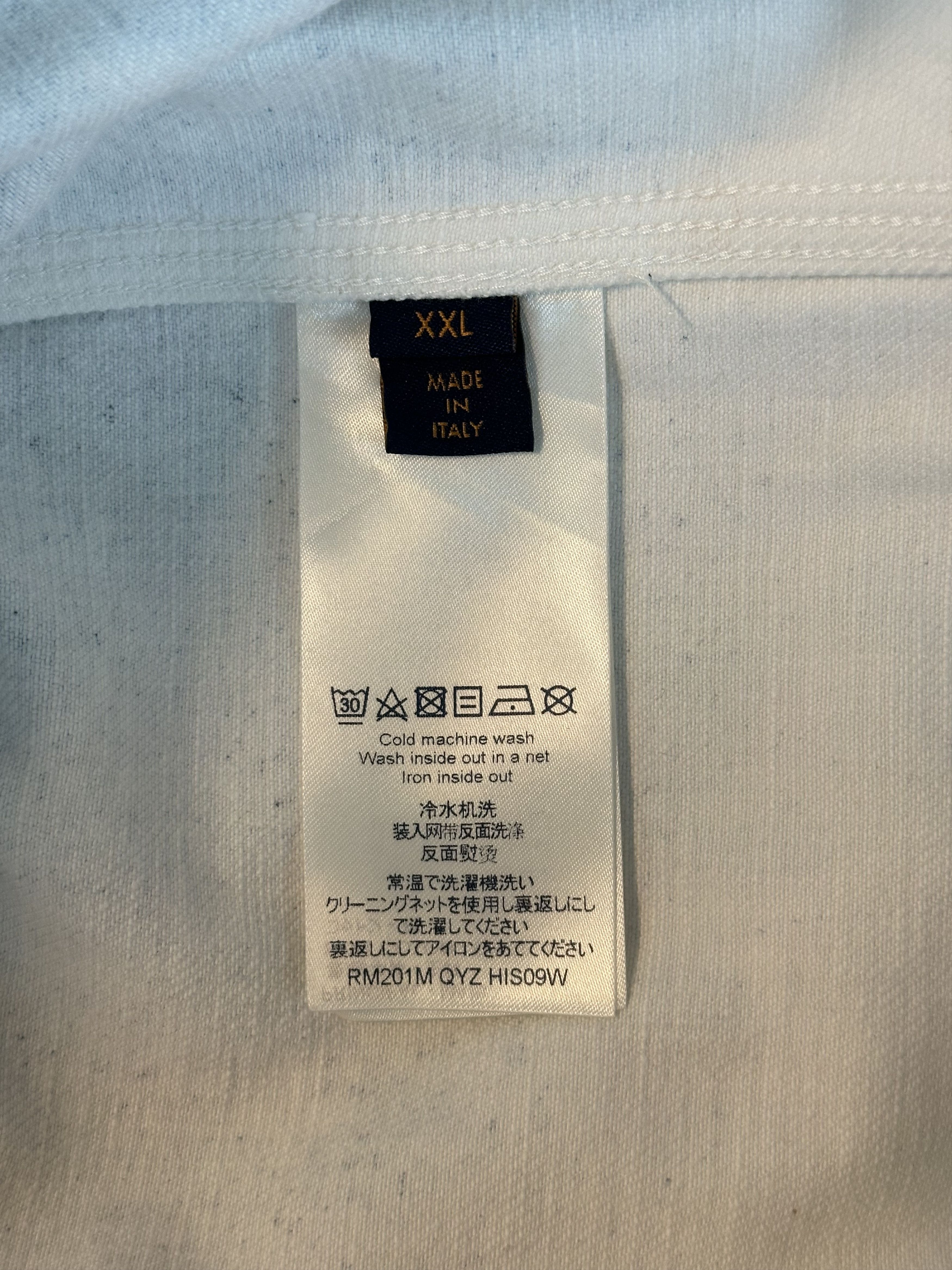 Louis Vuitton Blue & White Gradient Snowfall Monogram Denim Jacket Size US XXL / EU 58 / 5 - 4 Thumbnail