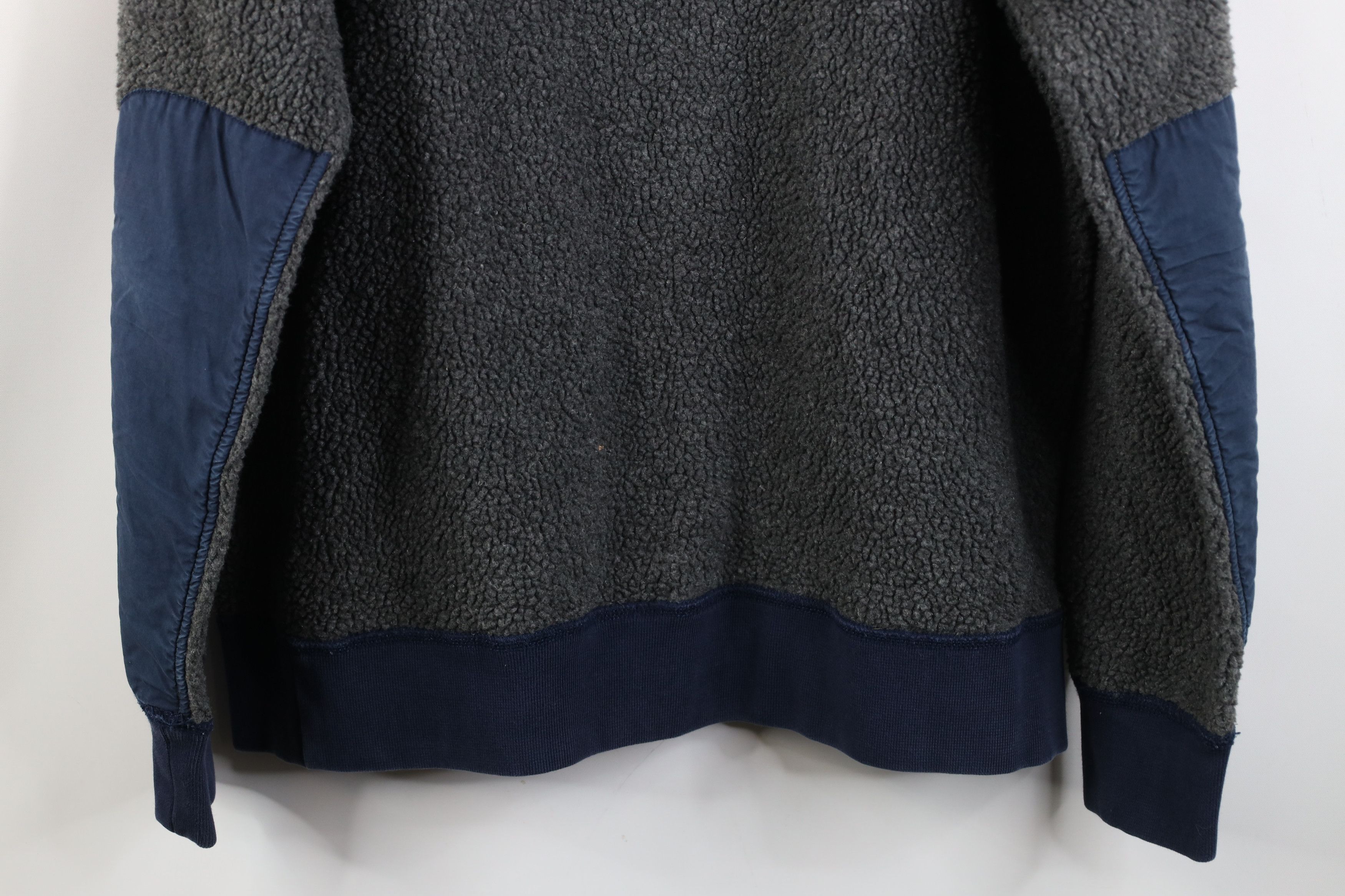 J.Crew Vintage J Crew Commando Pile Fleece Half Zip Sweater Gray Size US L / EU 52-54 / 3 - 15 Thumbnail