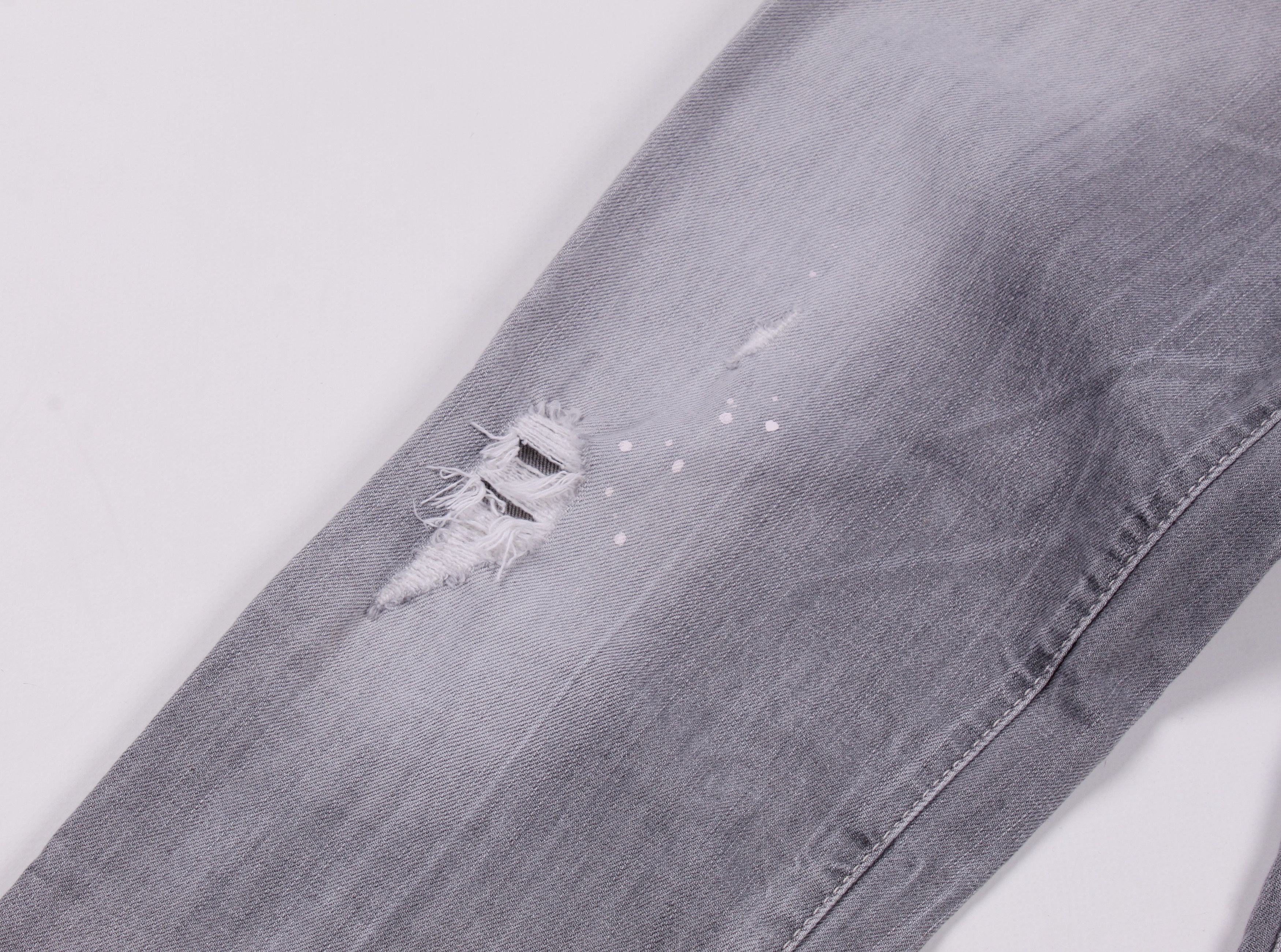 Dsquared2 Dsquared2 Grey Distressed Slim Fit Denim Jeans Size US 32 / EU 48 - 4 Thumbnail