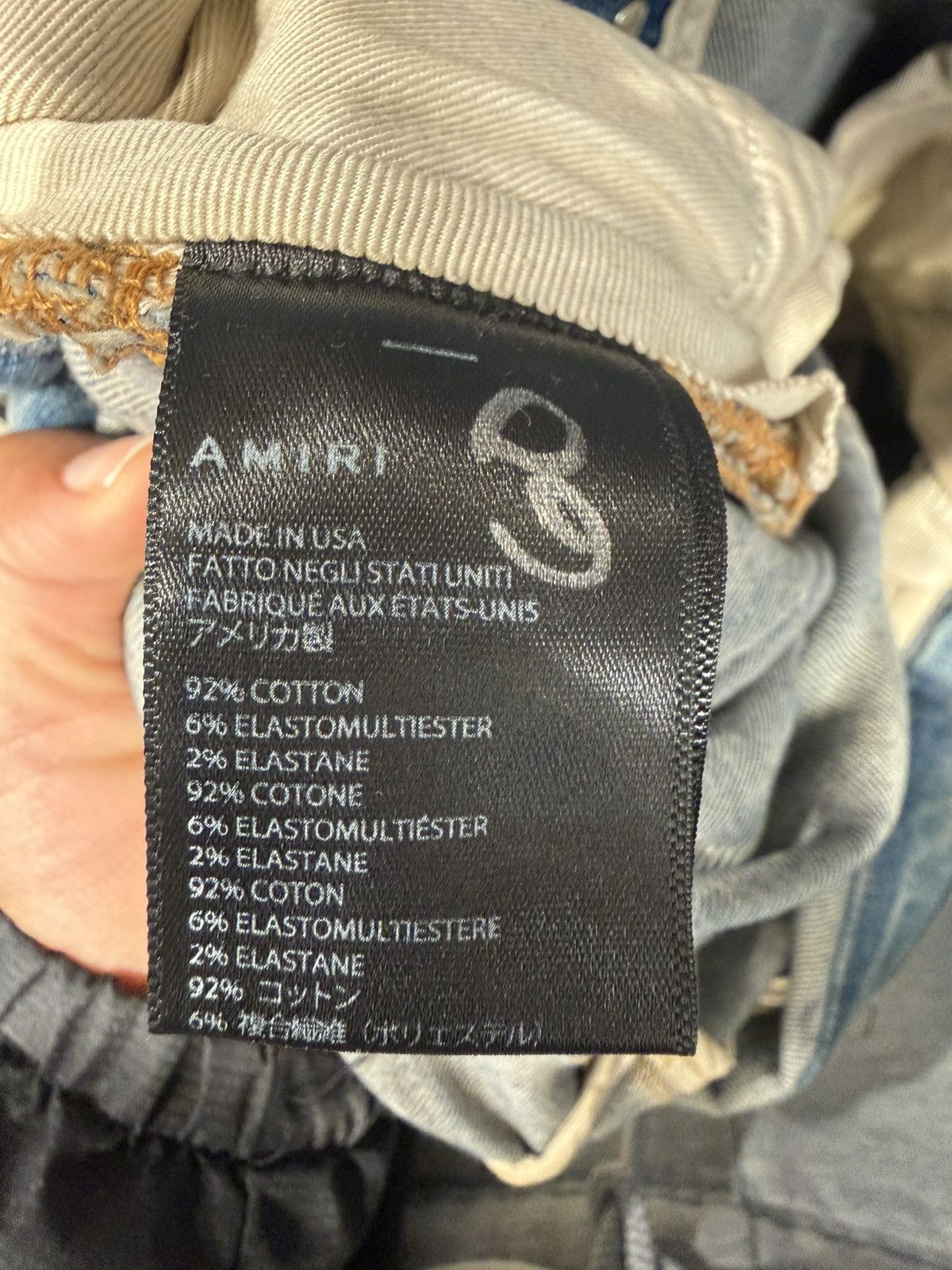 Amiri Amiri Clay Indigo Plaid MX2 Jeans Size US 34 / EU 50 - 6 Thumbnail