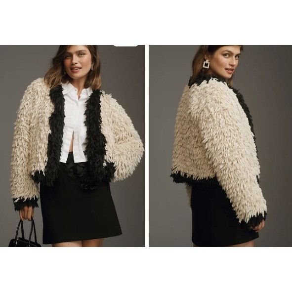 Le Superbe Power Trip Faux Fur Jacket Coat Sz S NWT mspr $57