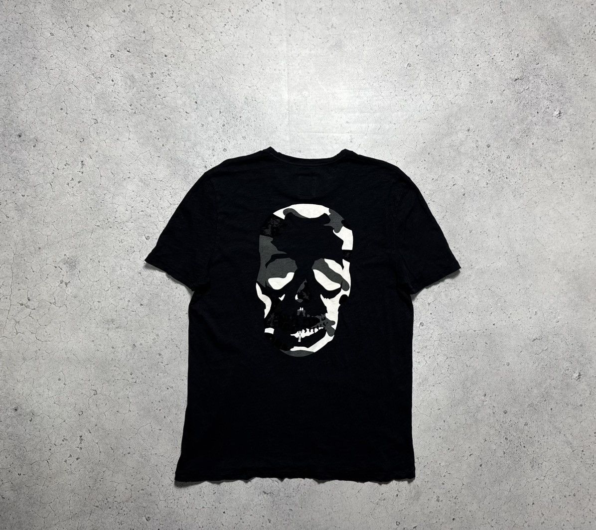 Zadig & Voltaire Skull T-Shirt Big Logo Black