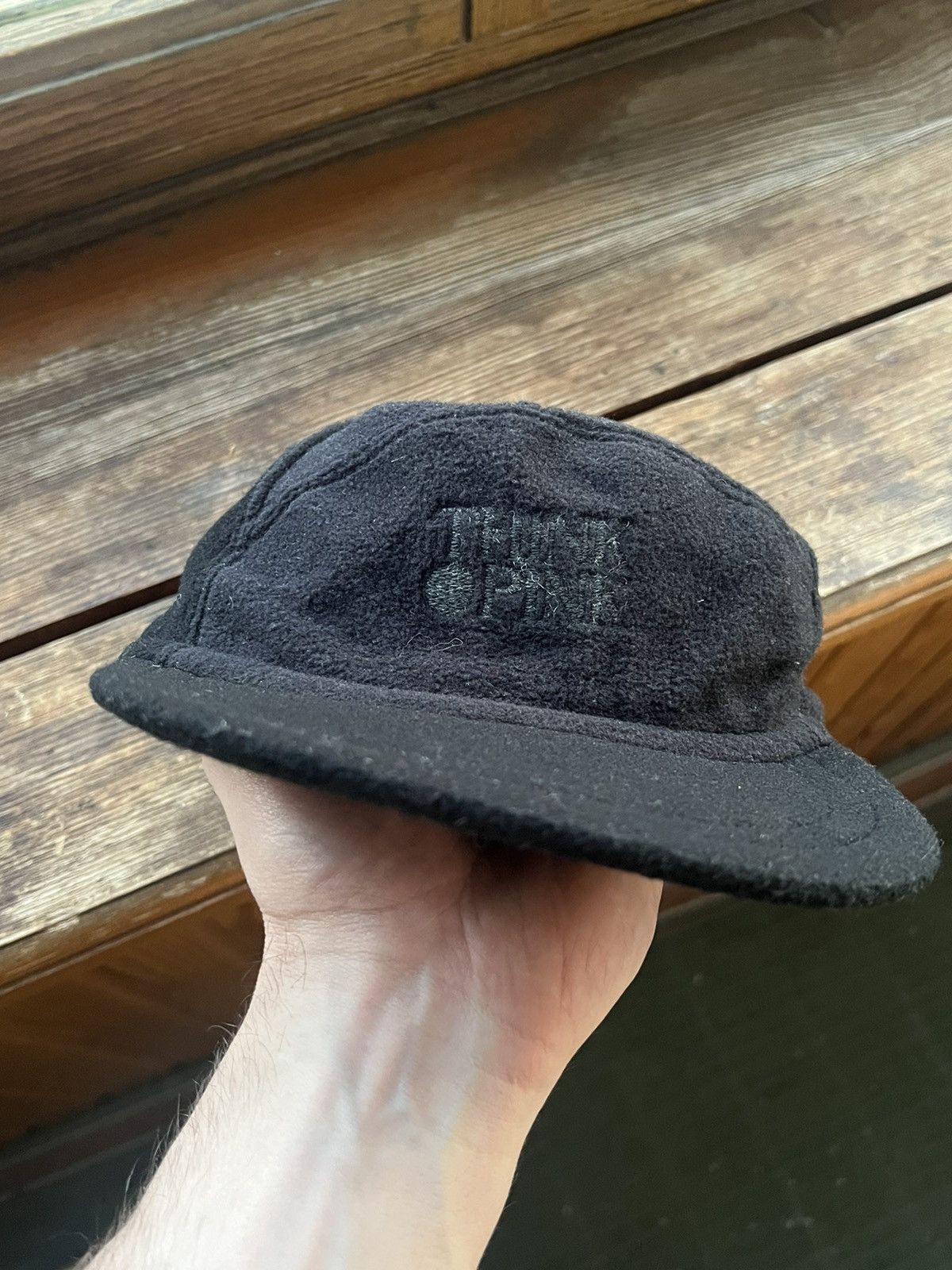 Hat Club Vintage Fleese Cap Think Pink Hat Streetwear Y2K Size ONE SIZE - 3 Thumbnail