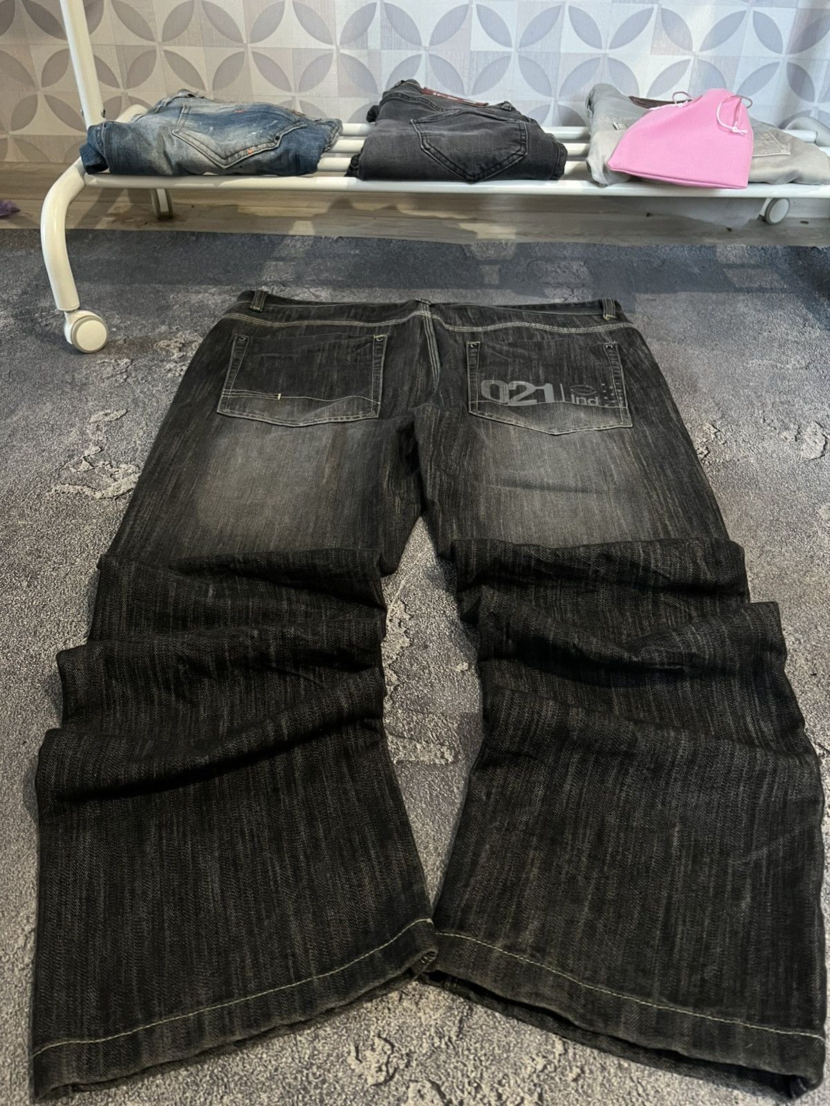 Japanese Brand Underground Retro Wide Leg Swag Jeans Japan Grunge Size US 39 - 2 Thumbnail