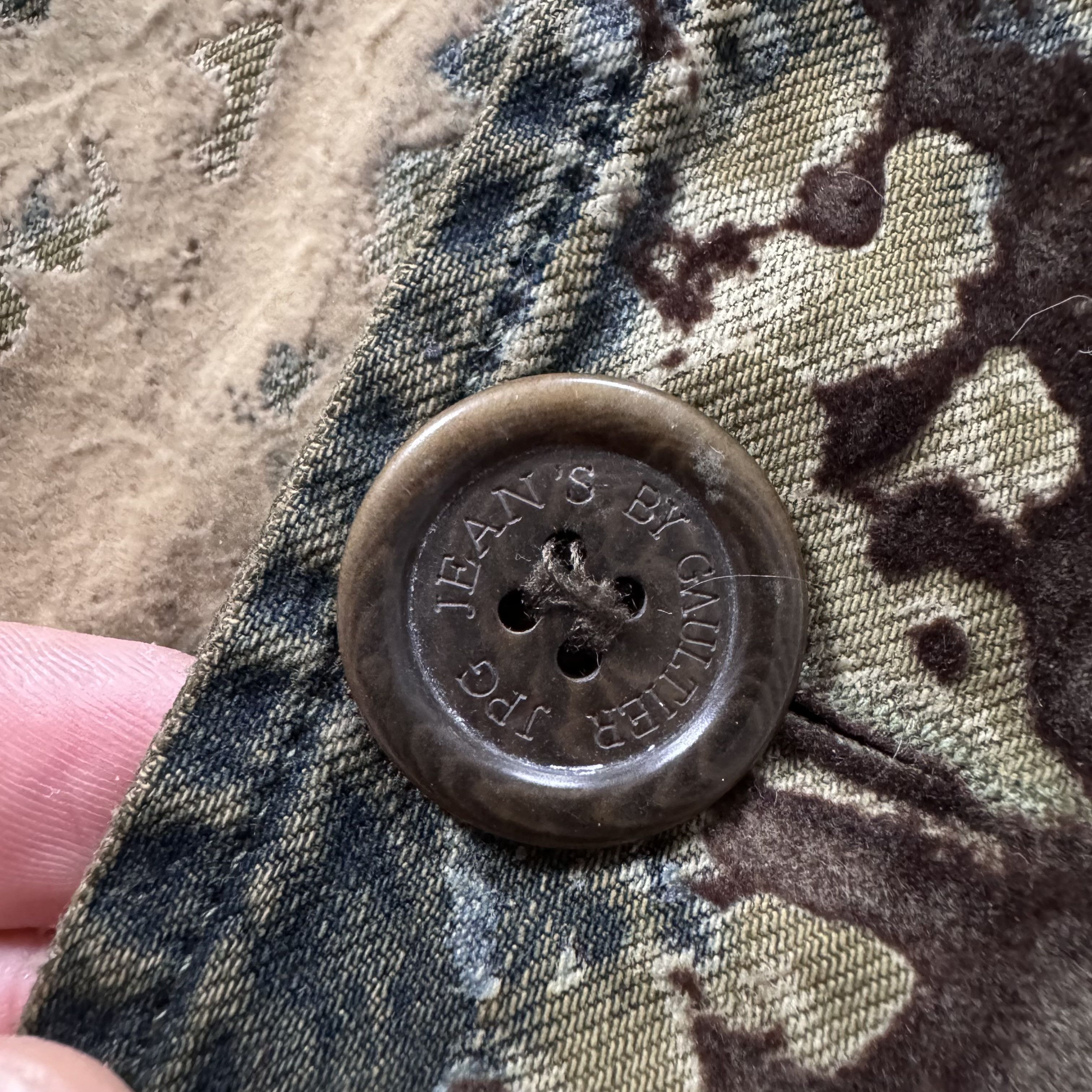 Jean Paul Gaultier × Vintage JEAN PAUL GAULTIER ARCHIVE CAMO SUEDE BLAZER VINTAGE JACKET Size US M / EU 48-50 / 2 - 7 Thumbnail