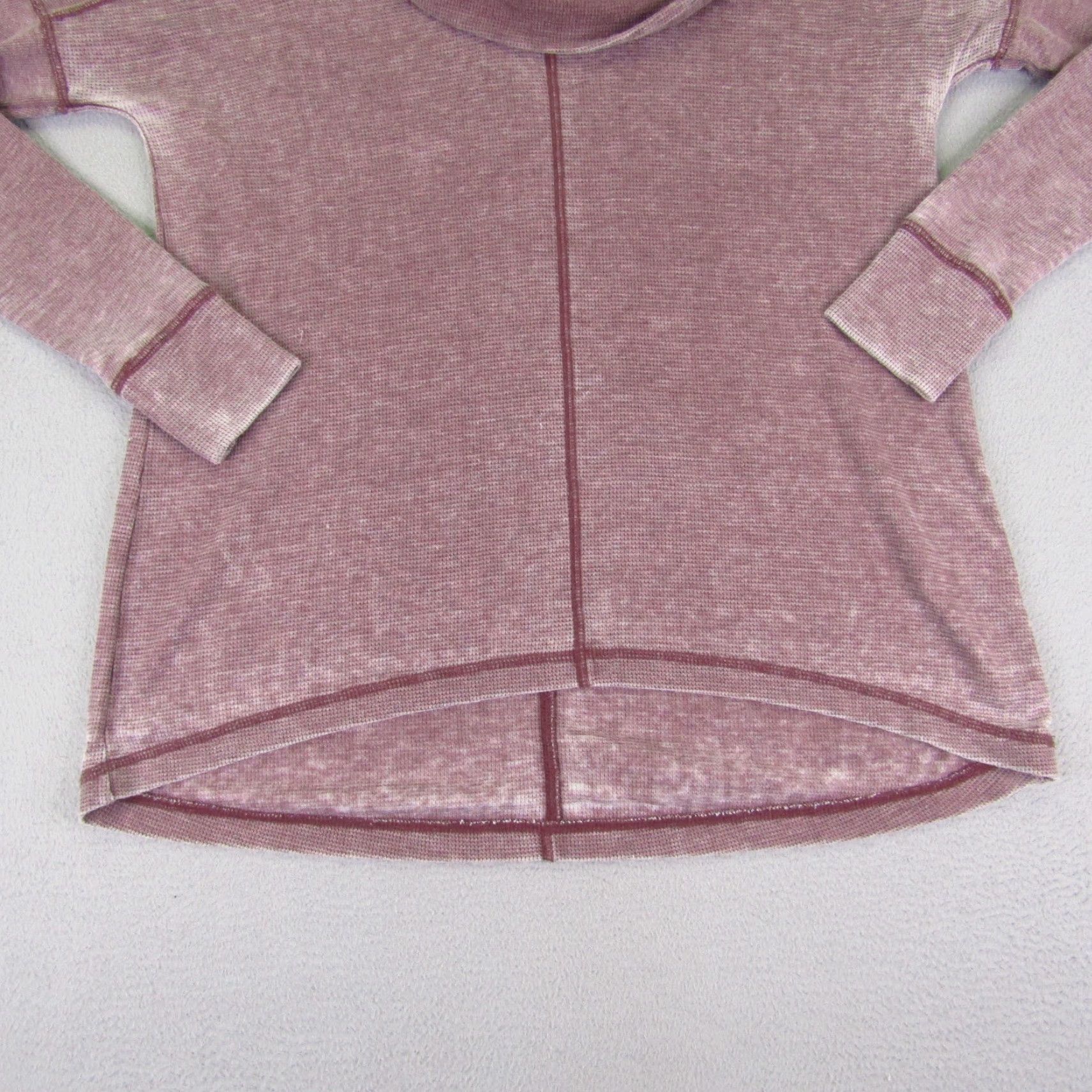 Lucky Brand Lucky Brand Sweater Womens XS Orange Cowl Neck Knit Pullover Thermal Lightweight Top- Casual, Party/Cocktail, Travel Mens? Size XS / US 0-2 / IT 36-38 - 5 Thumbnail