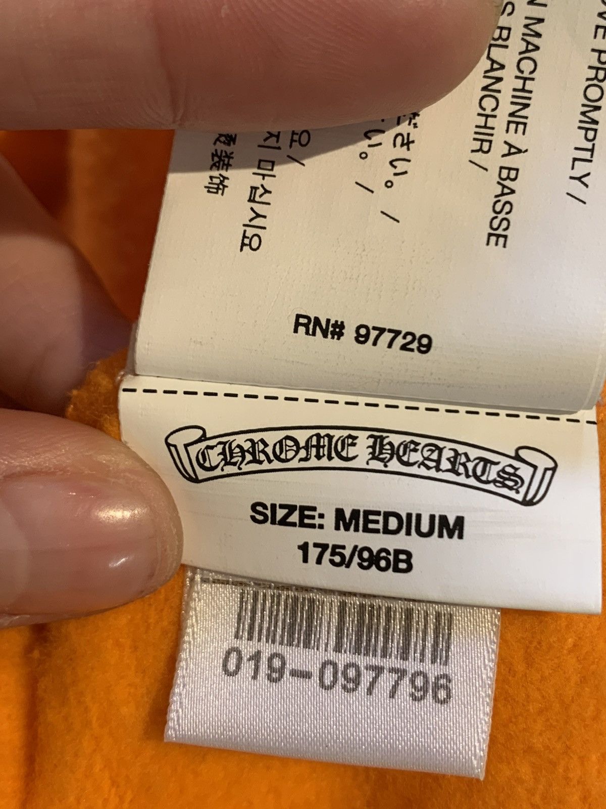 Chrome Hearts × Off-White Orange logo hoodie Size US M / EU 48-50 / 2 - 4 Thumbnail
