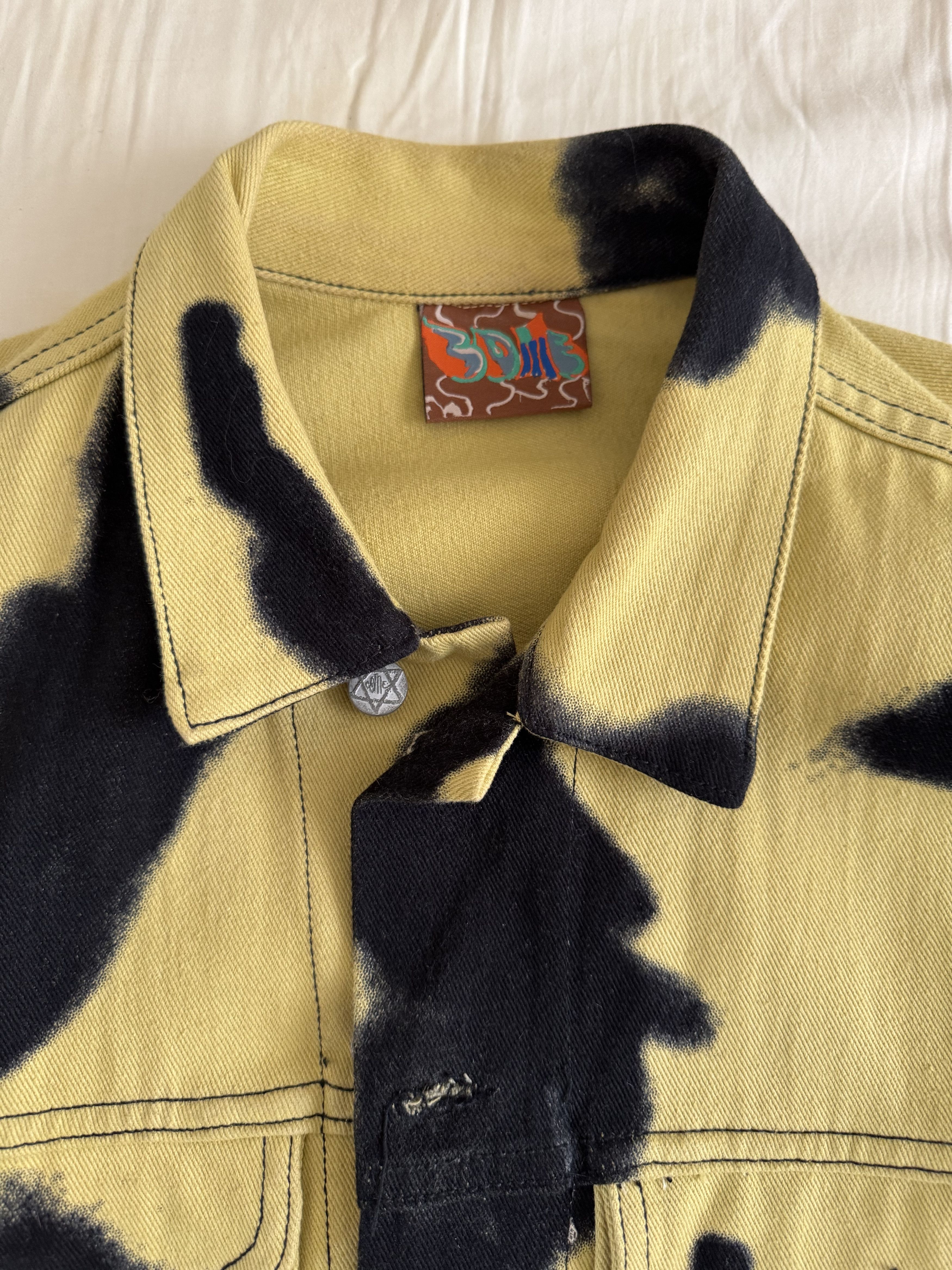 Come Tees Yellow and Black Denim Jacket Size US M / EU 48-50 / 2 - 4 Thumbnail