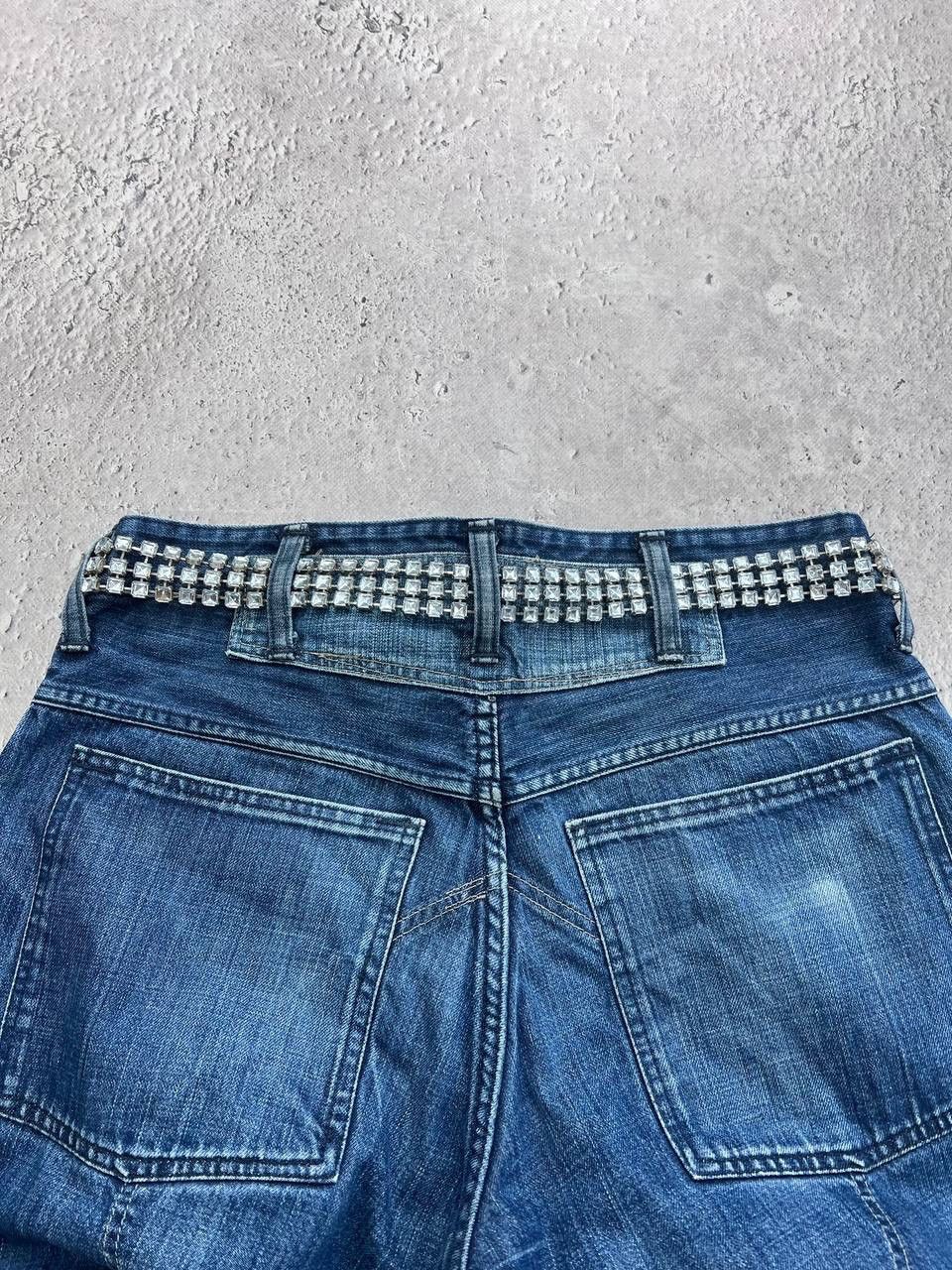 Japanese Brand VINTAGE RHINESTONES BELT BB SIMON STYLE Size ONE SIZE - 7 Thumbnail
