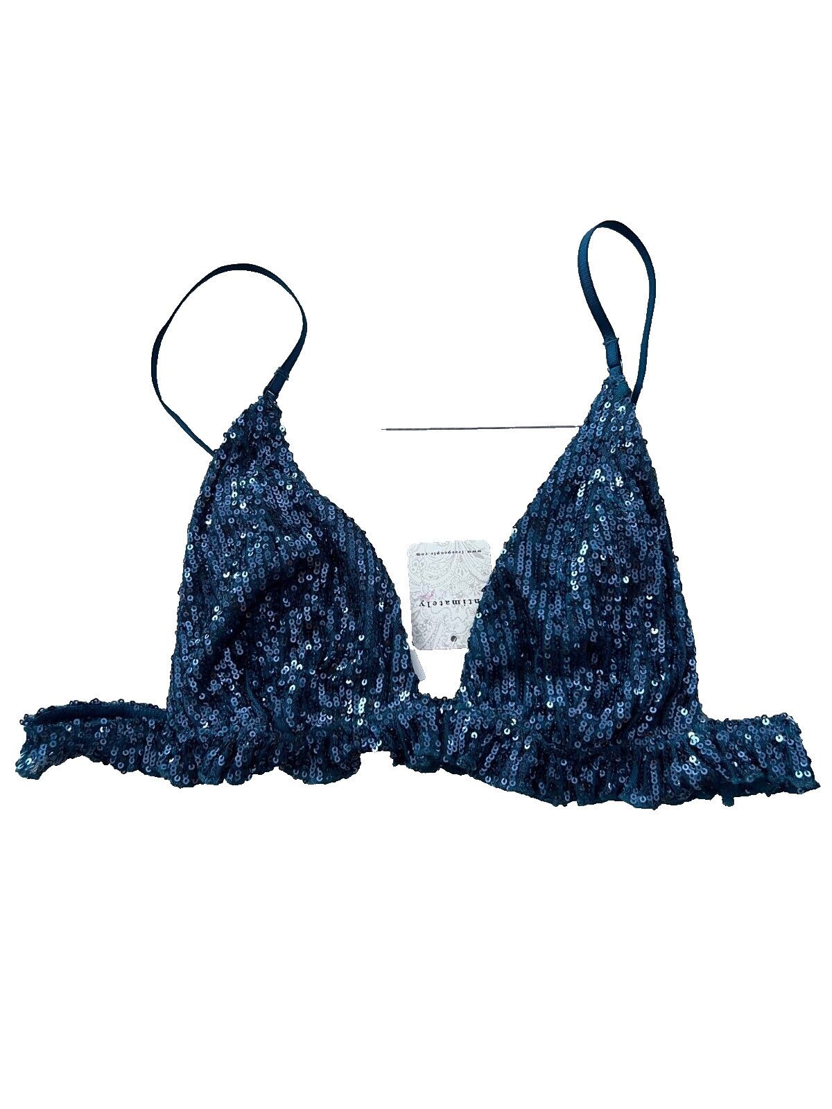 Free People Free People Gold Rush Sequin Bralette Forest Pool ( M ) Size ONE SIZE - 4 Thumbnail